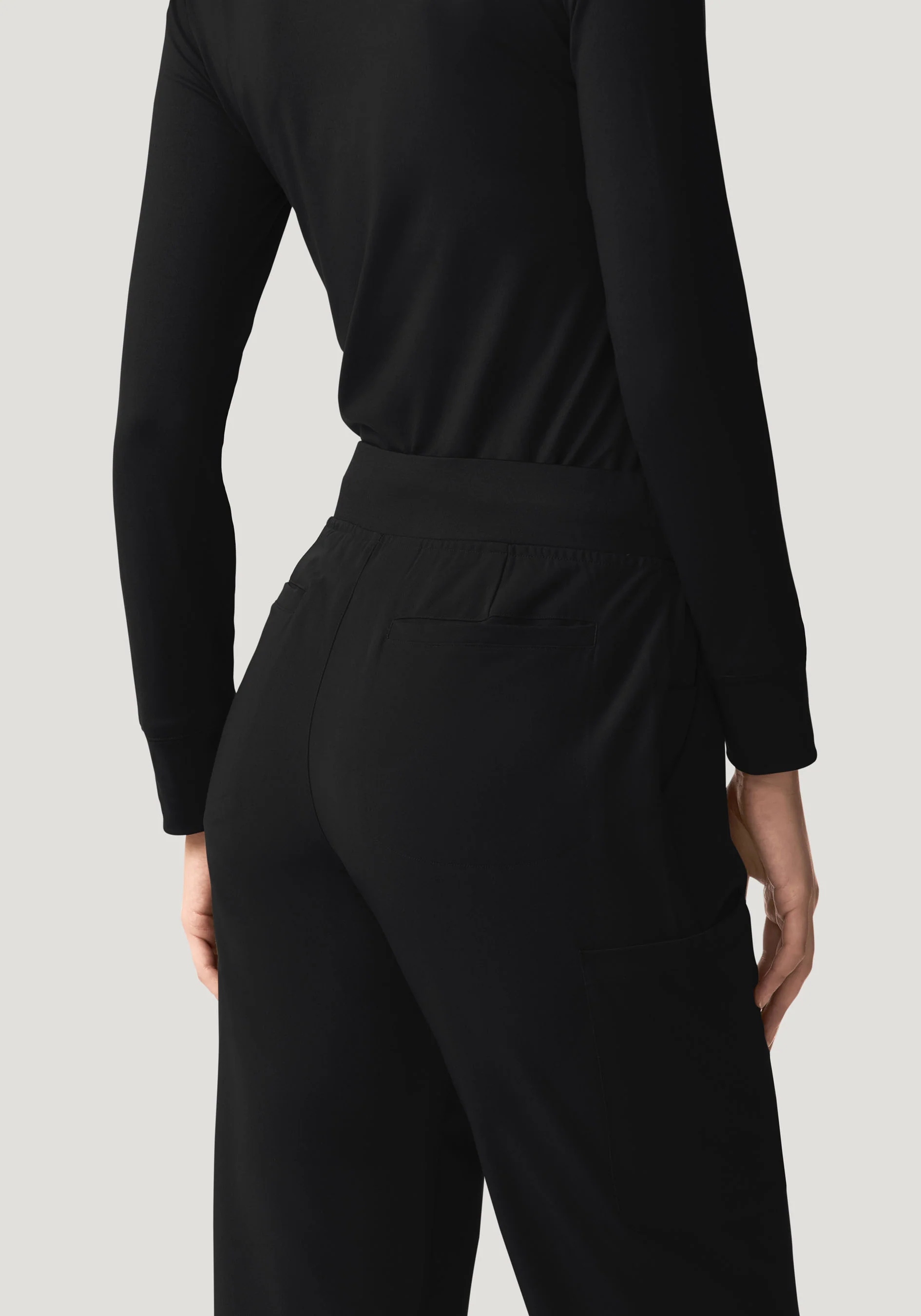 11 Pocket High Waisted Cargos Black - Image 5