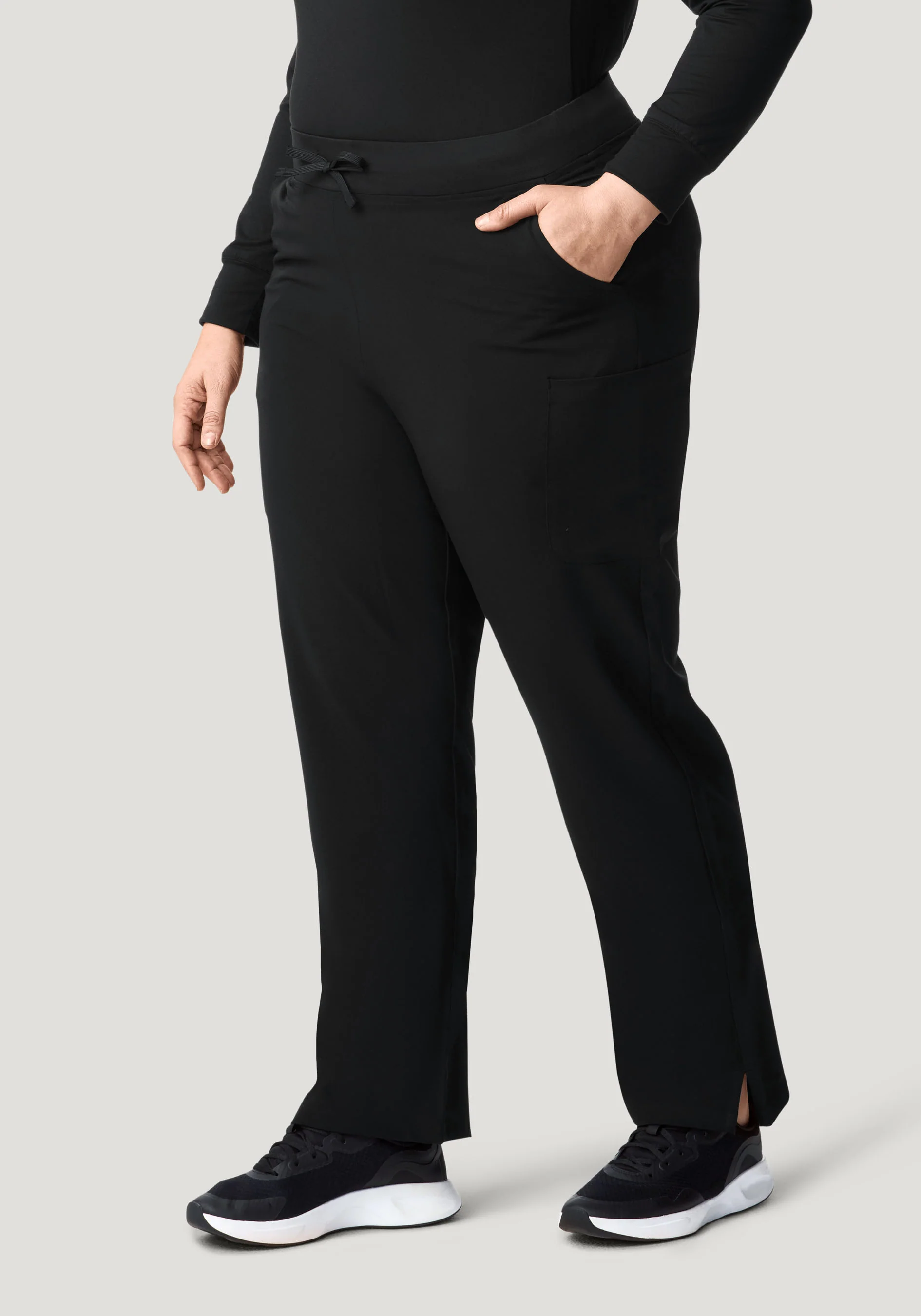 11 Pocket High Waisted Cargos Black - Image 6