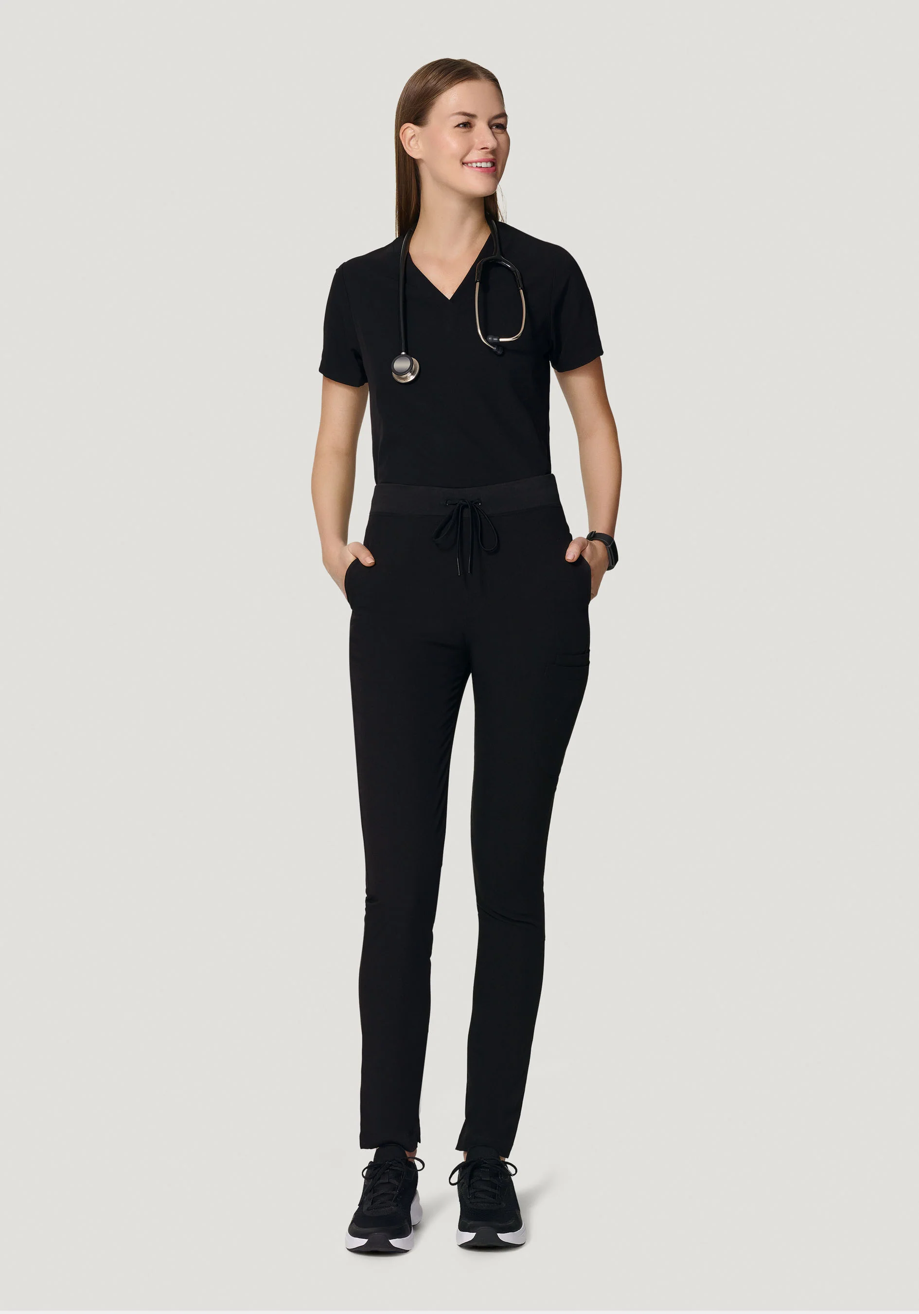 6 Pocket Slim Pants Black - Image 3