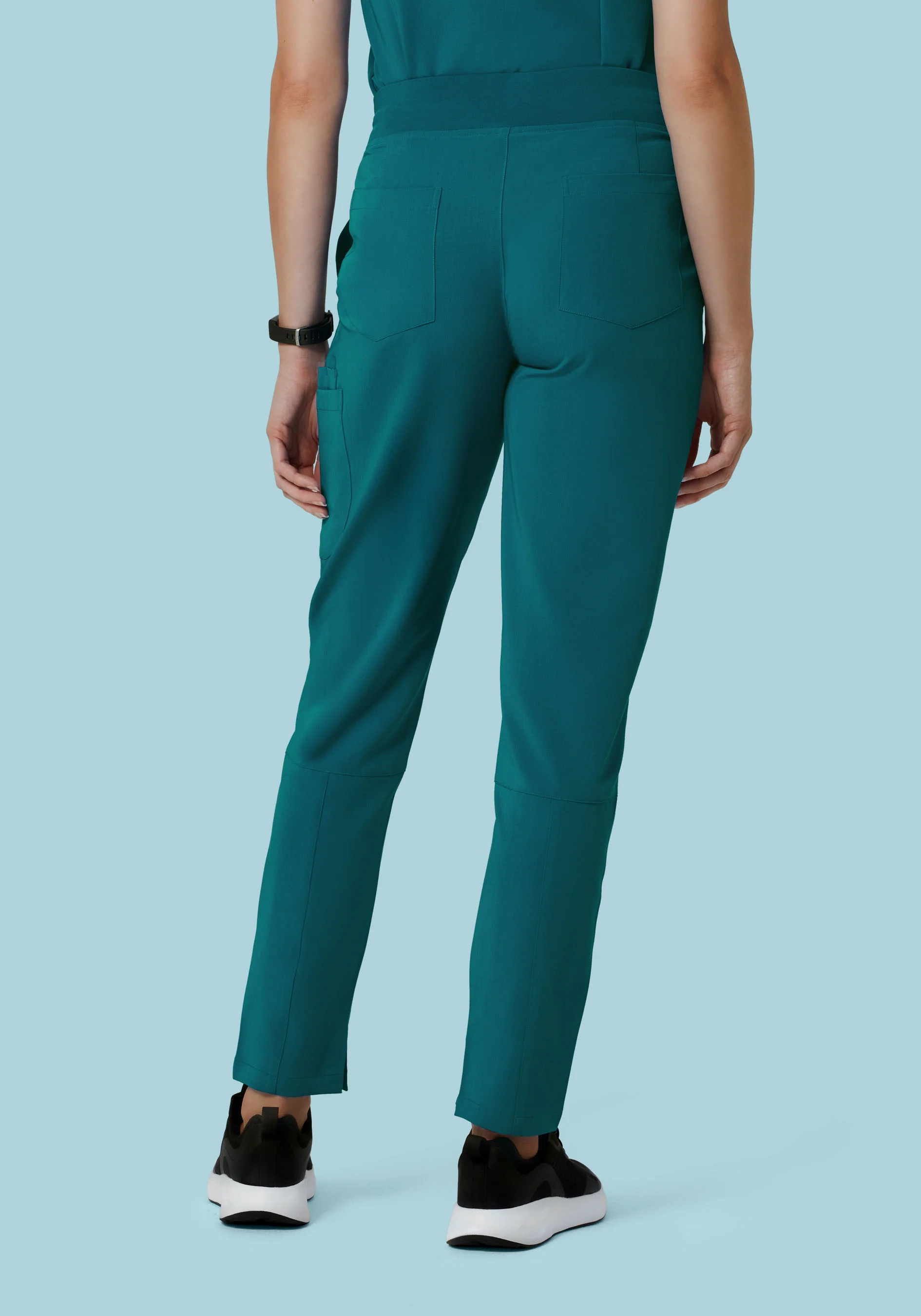 6 Pocket Slim Pants Caribbean Blue - Image 3
