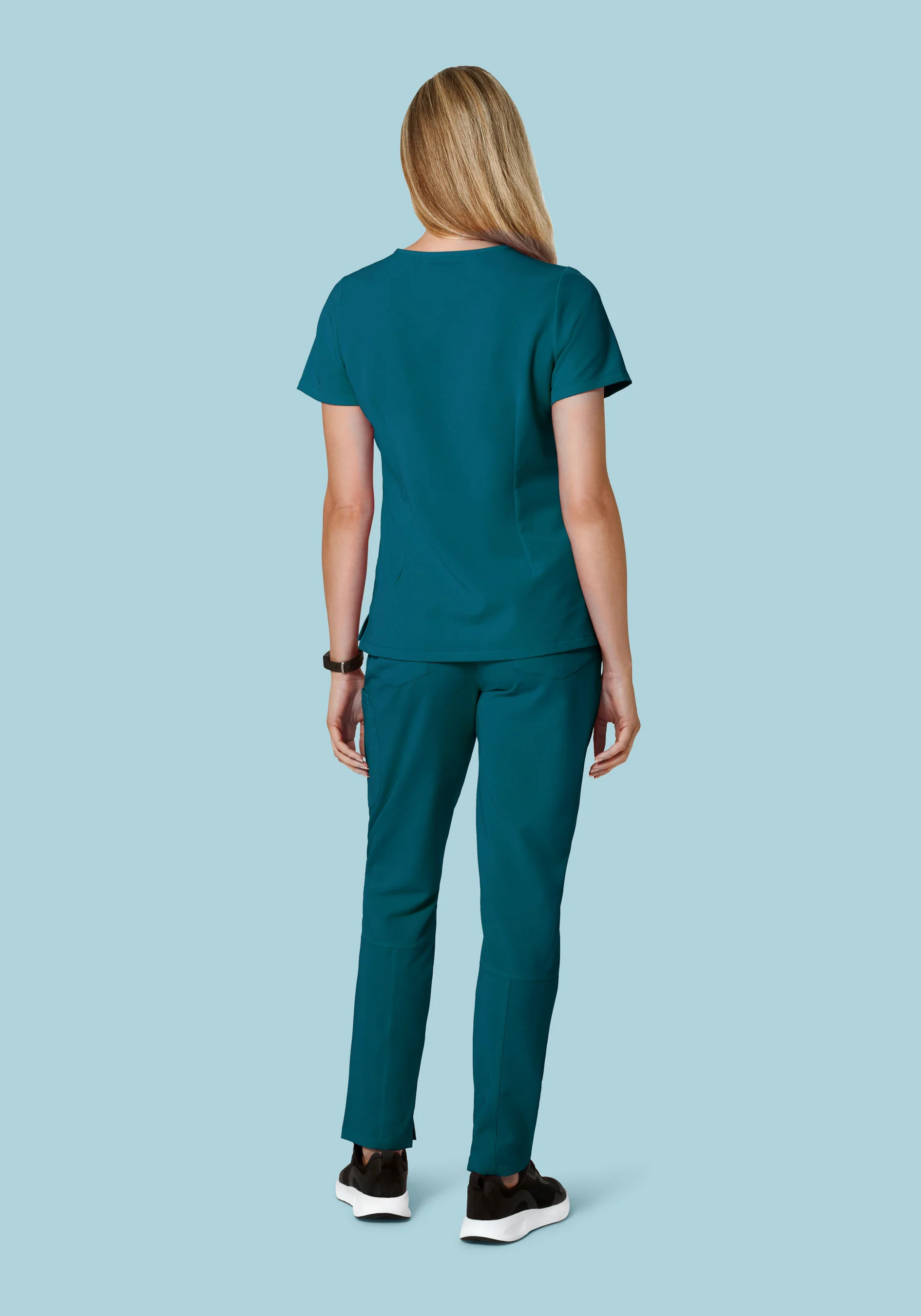 6 Pocket Slim Pants Caribbean Blue - Image 4