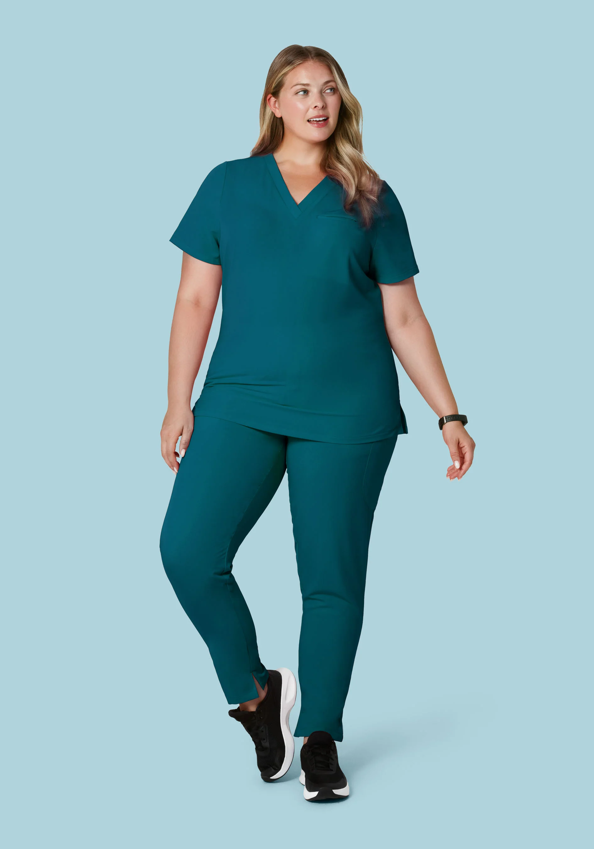 6 Pocket Slim Pants Caribbean Blue - Image 5