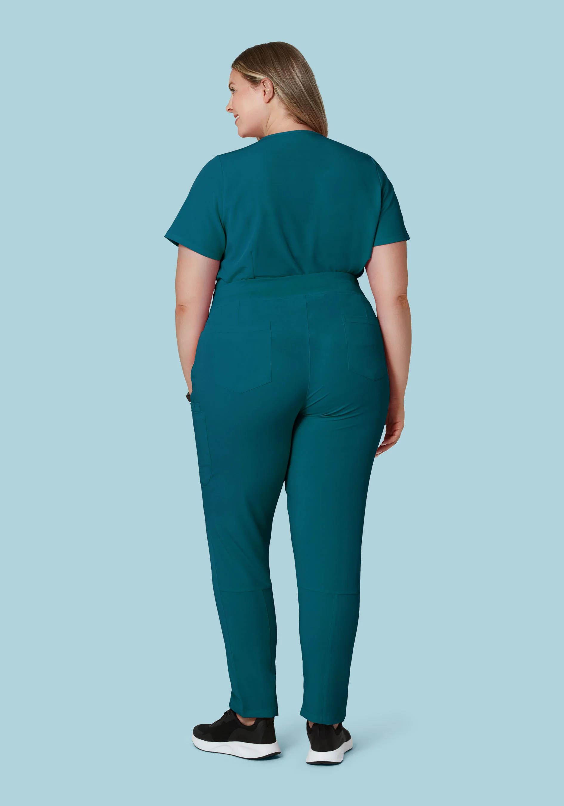 6 Pocket Slim Pants Caribbean Blue - Image 6