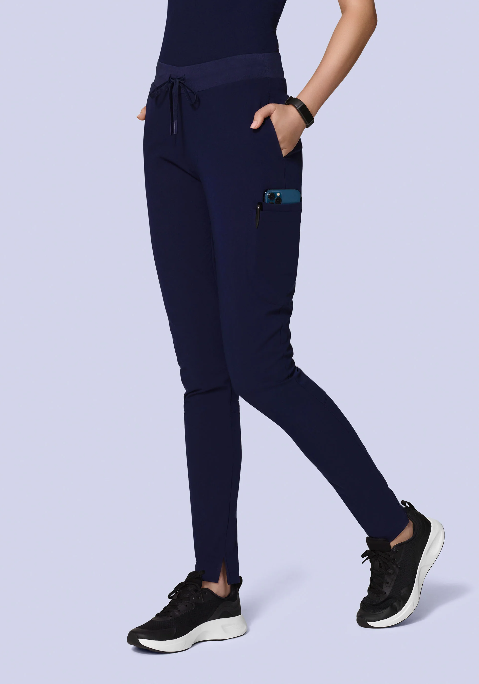 6 Pocket Slim Pants Navy - Image 3