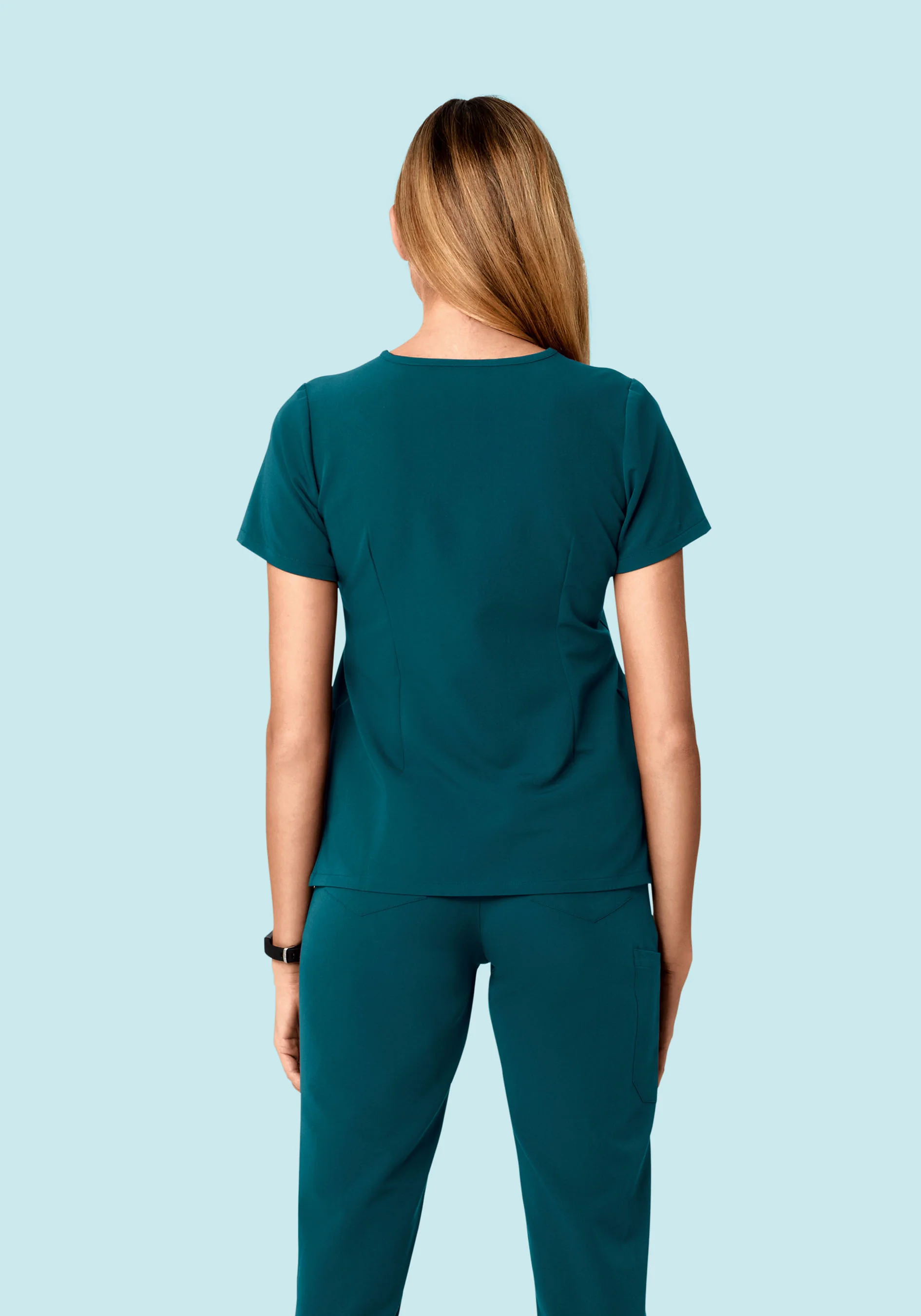 6 Pocket Top Caribbean Blue - Image 4