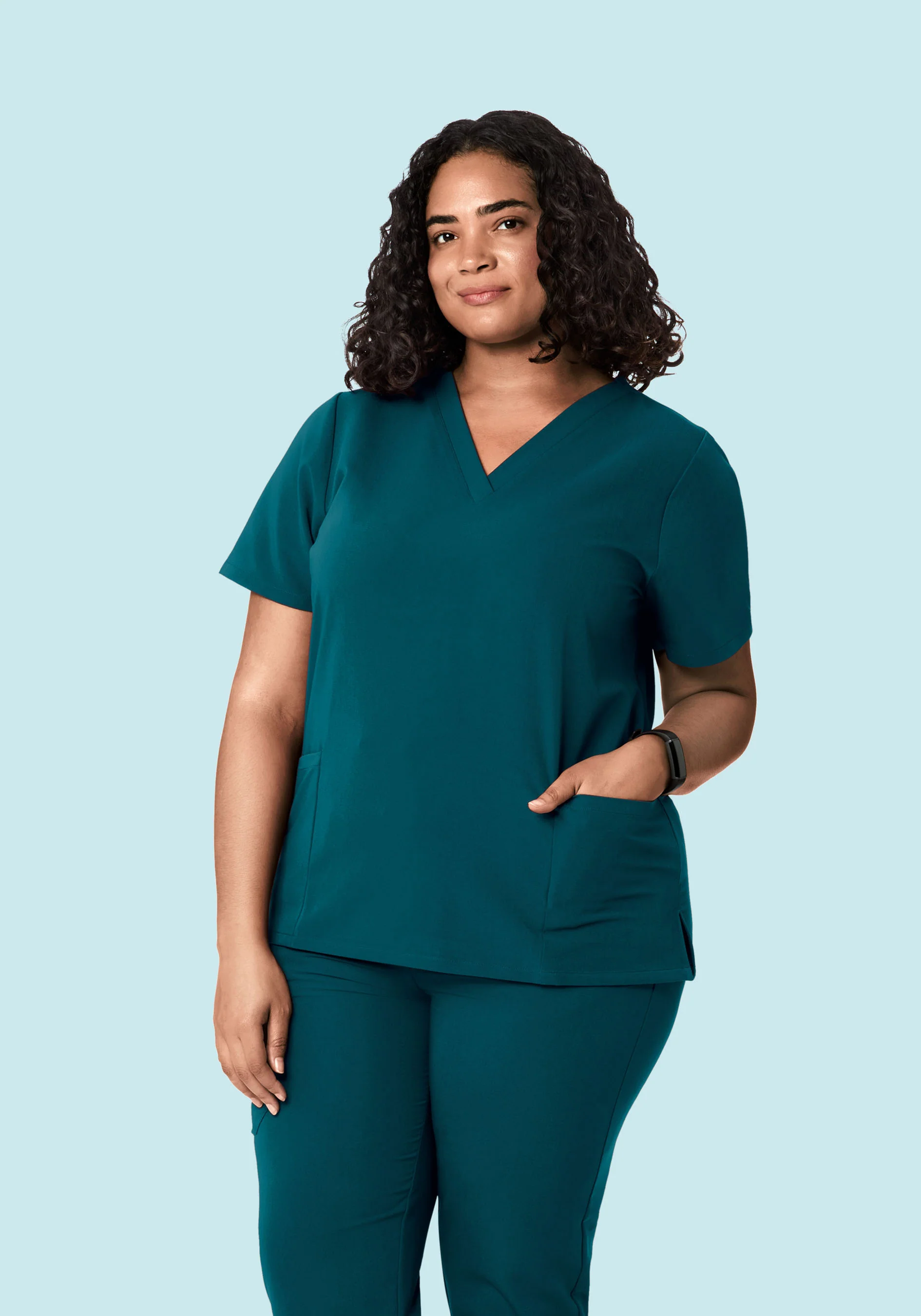 6 Pocket Top Caribbean Blue - Image 5