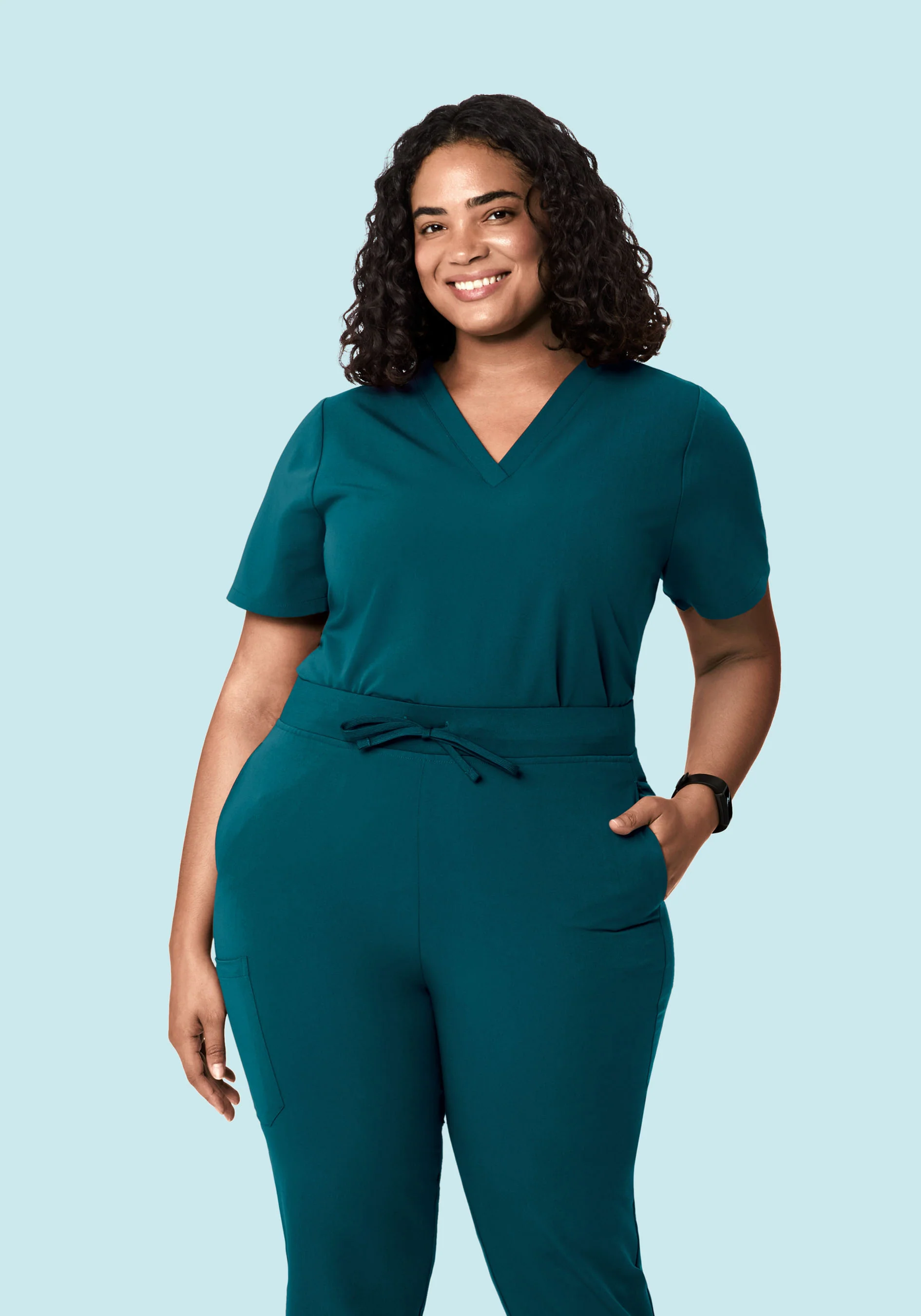 6 Pocket Top Caribbean Blue - Image 7