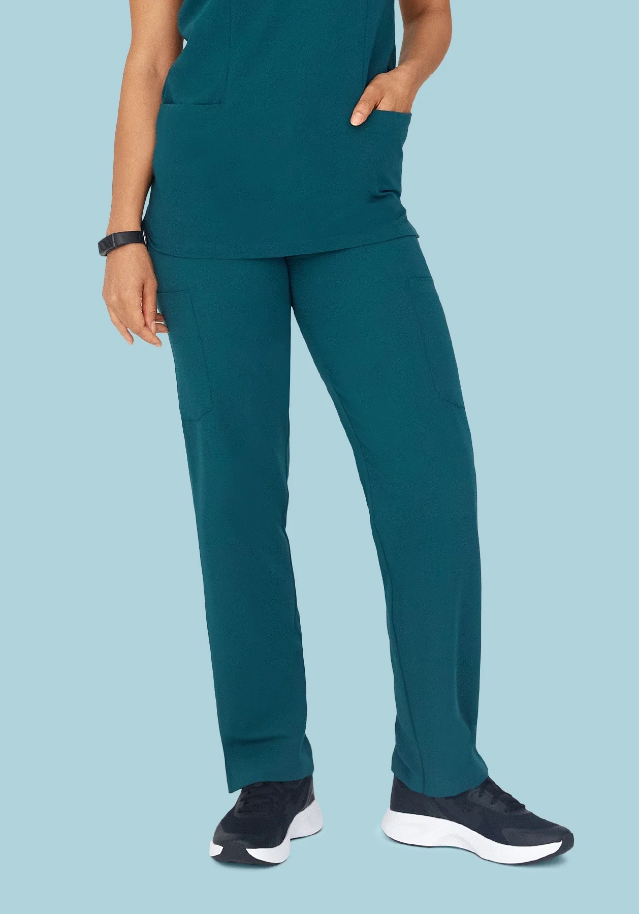 9 Pocket Cargo Pants Caribbean Blue - Image 3
