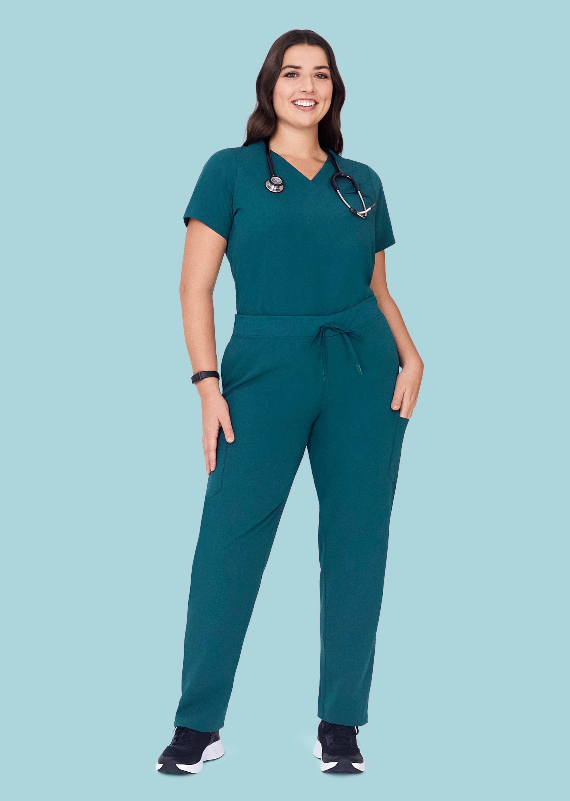 9 Pocket Cargo Pants Caribbean Blue - Image 5