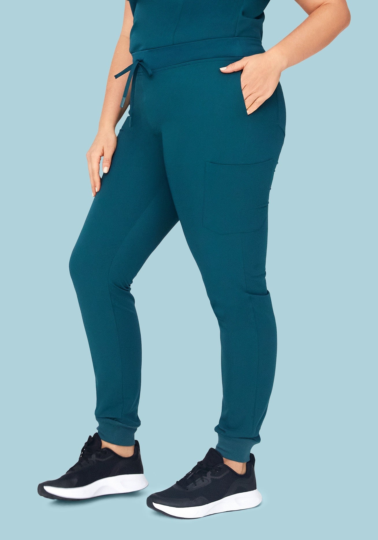 9 Pocket Joggers Caribbean Blue - Image 6