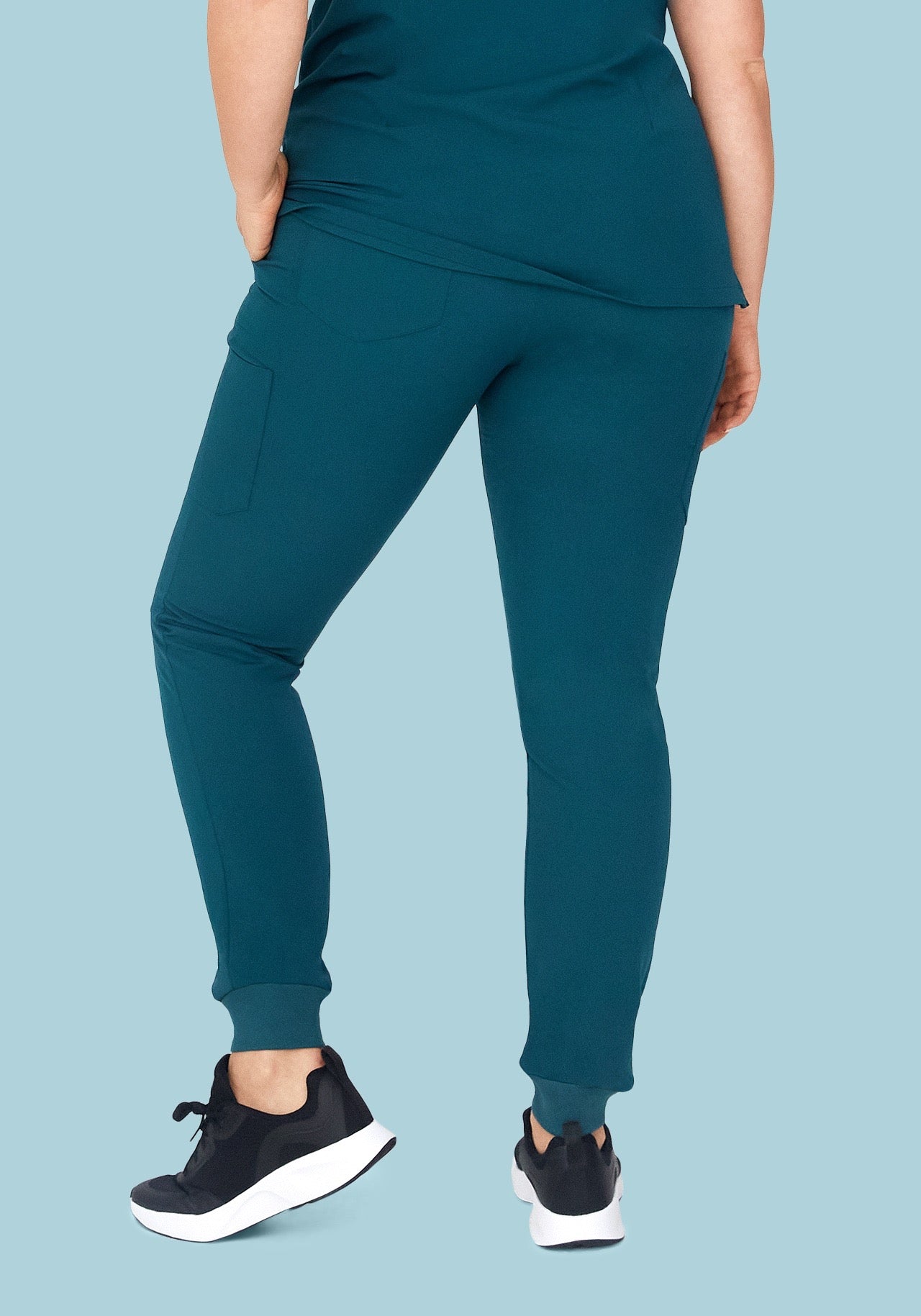 9 Pocket Joggers Caribbean Blue - Image 8