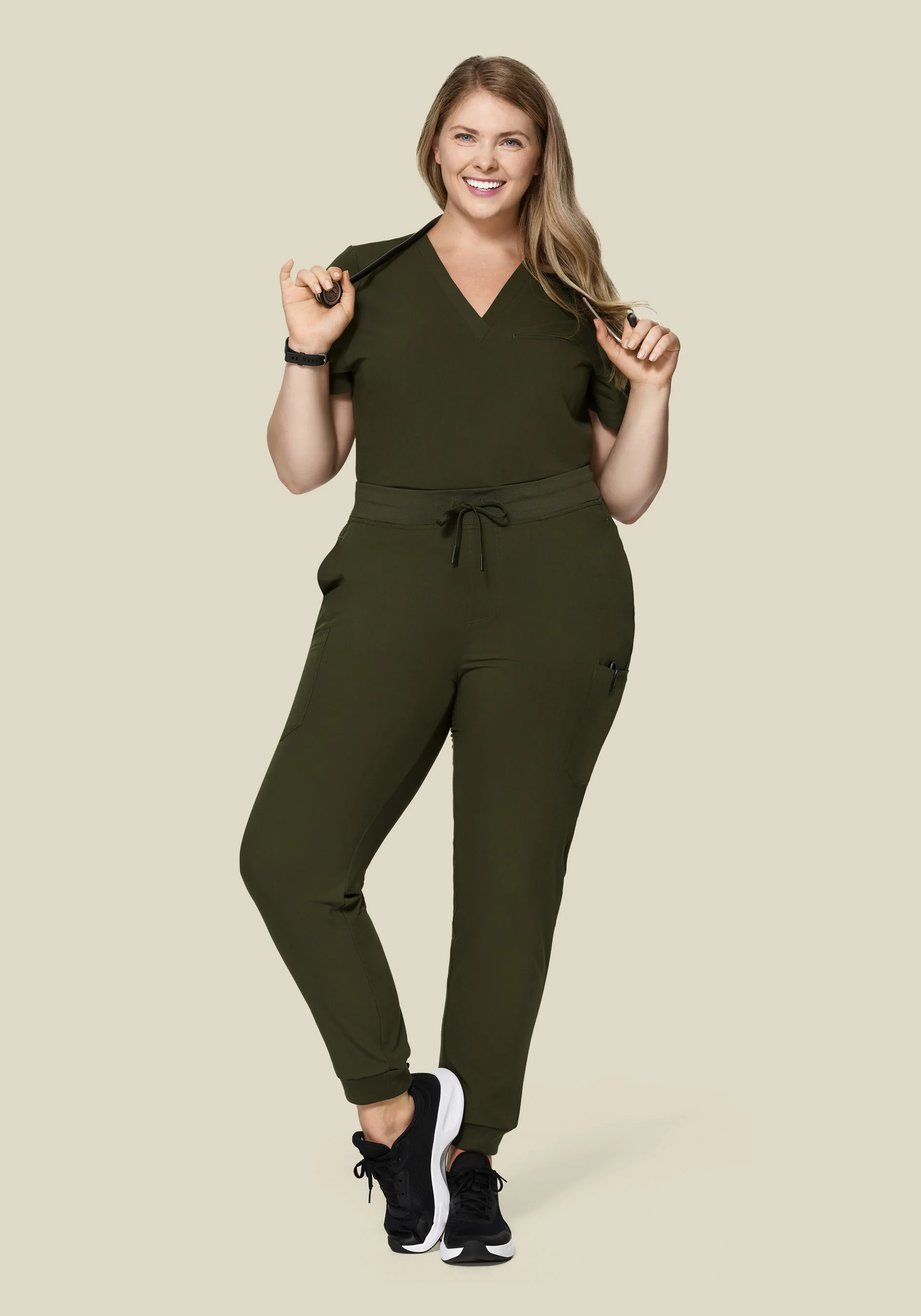 9 Pocket Joggers Olive - Image 6