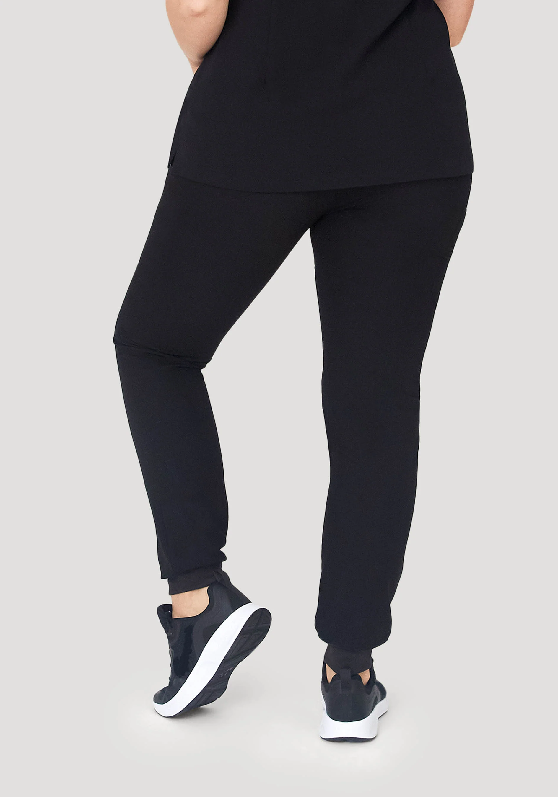 High Waisted Joggers Black - Image 7