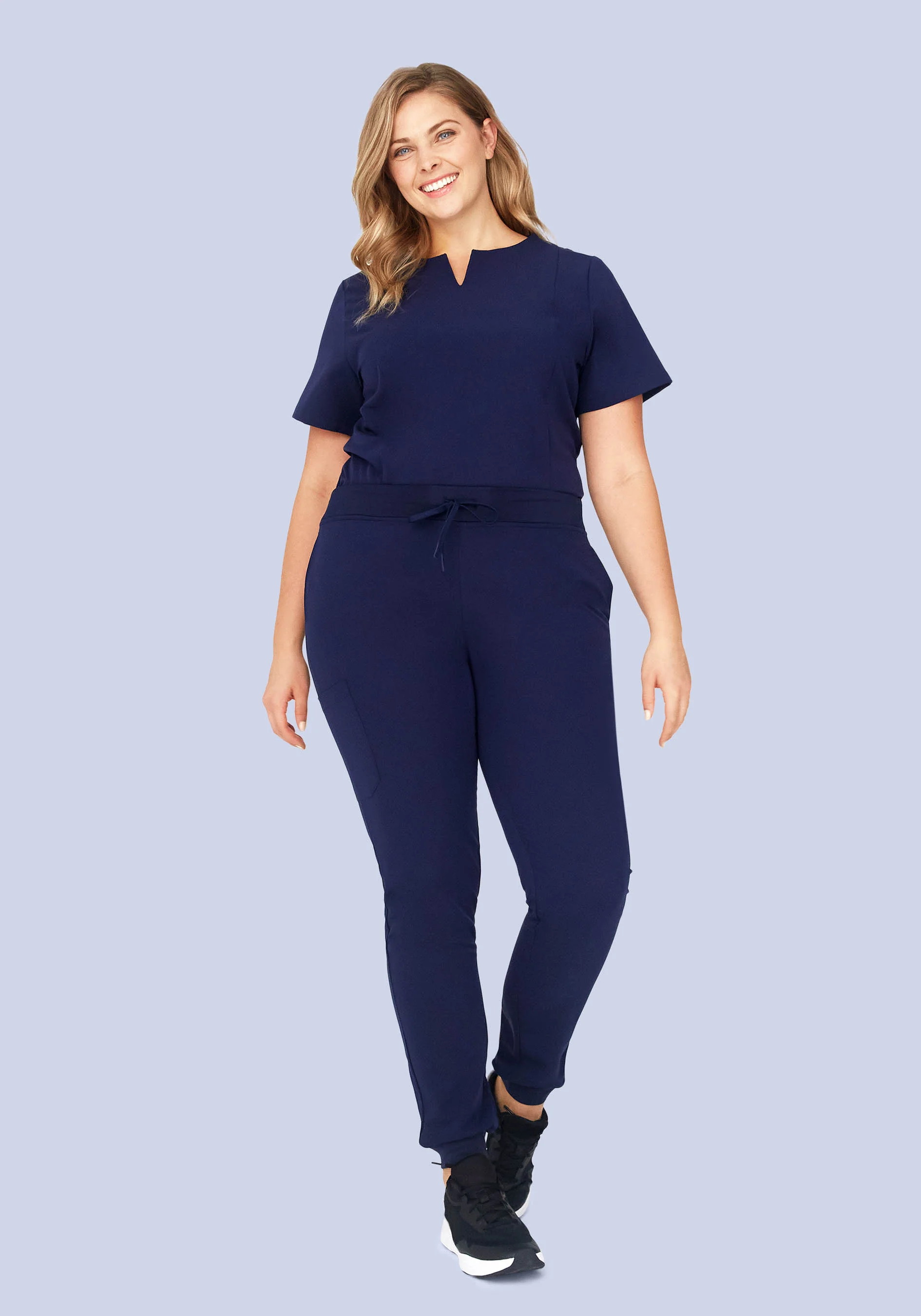 High Waisted Joggers Navy - Image 6