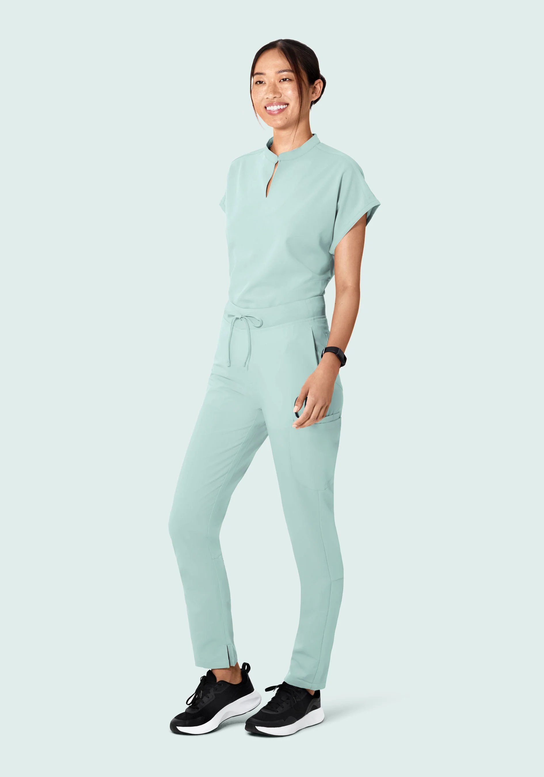 Mandarin Dolman Top Sterling Blue - Image 3