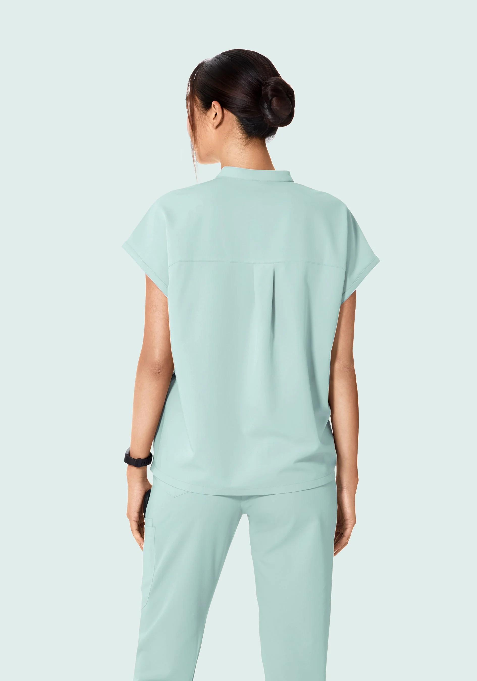 Mandarin Dolman Top Sterling Blue - Image 4