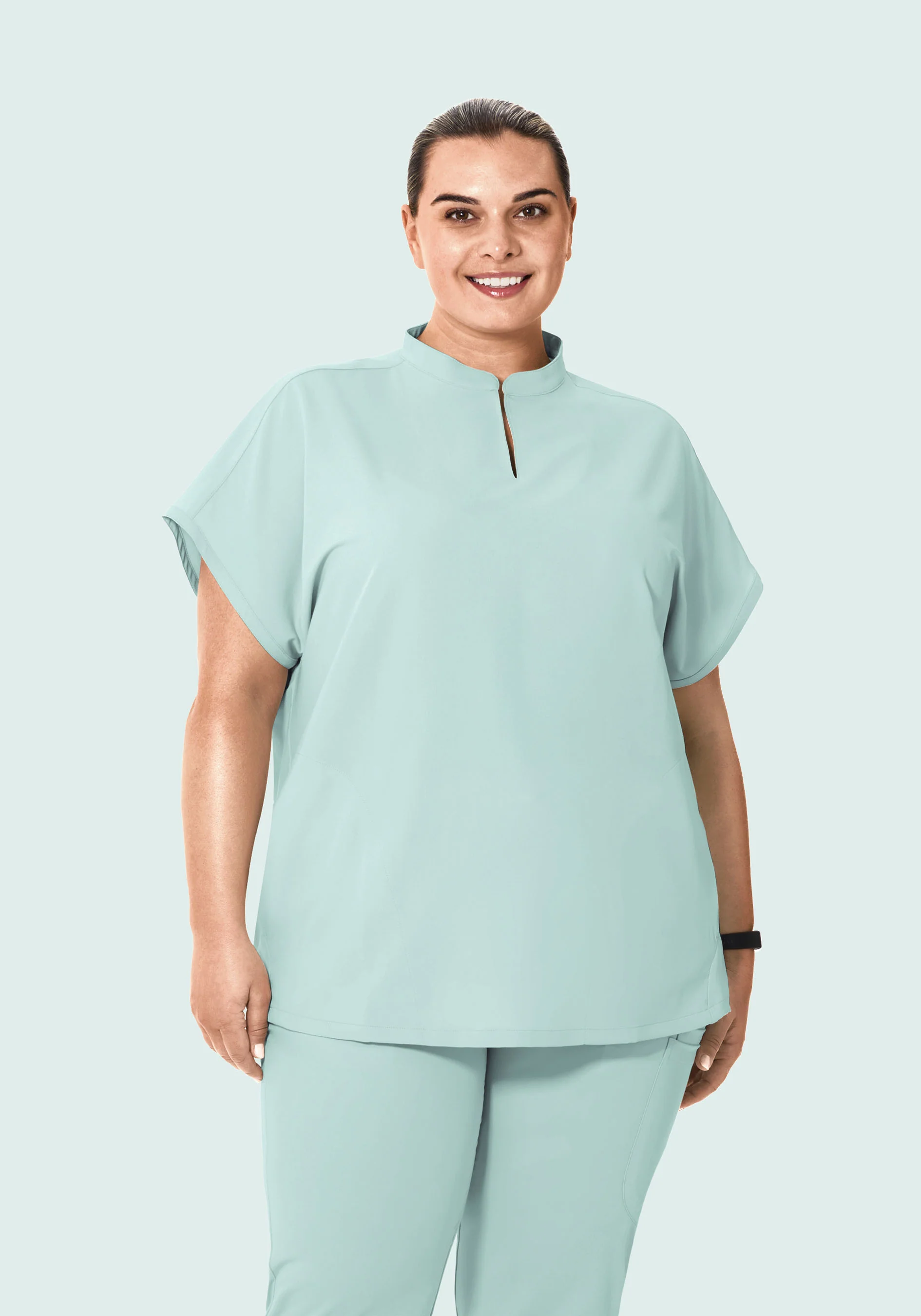 Mandarin Dolman Top Sterling Blue - Image 5