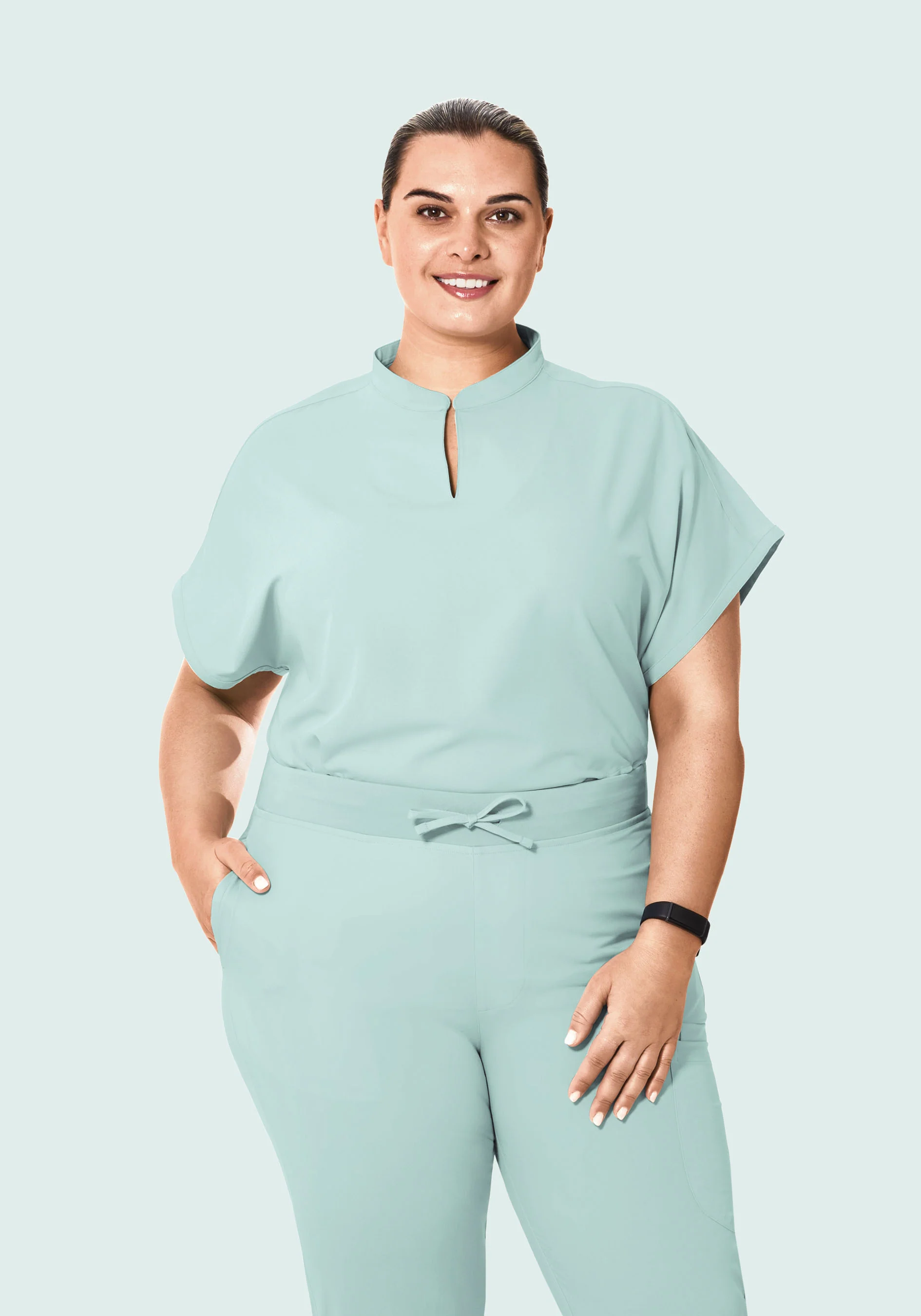 Mandarin Dolman Top Sterling Blue - Image 6