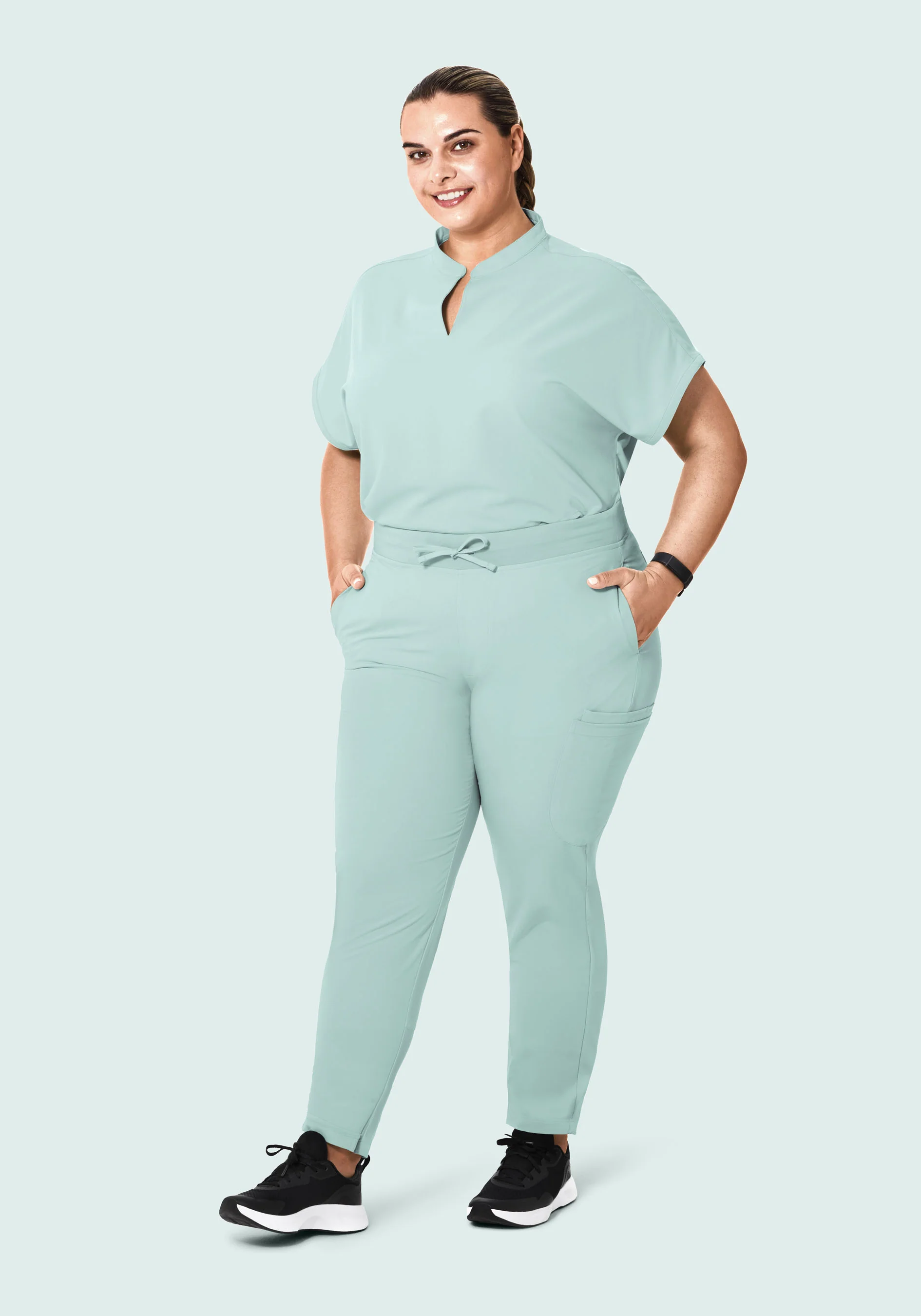 Mandarin Dolman Top Sterling Blue - Image 7