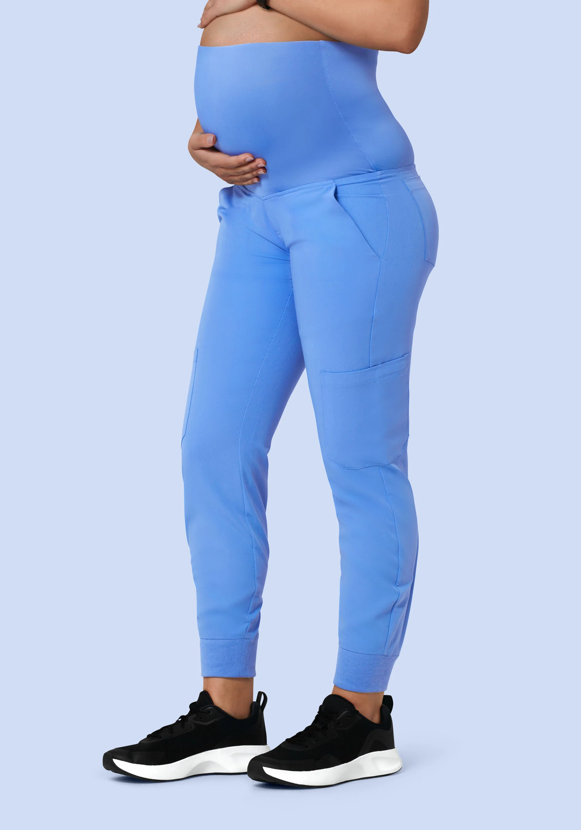 Maternity Joggers Ceil Blue - Image 4