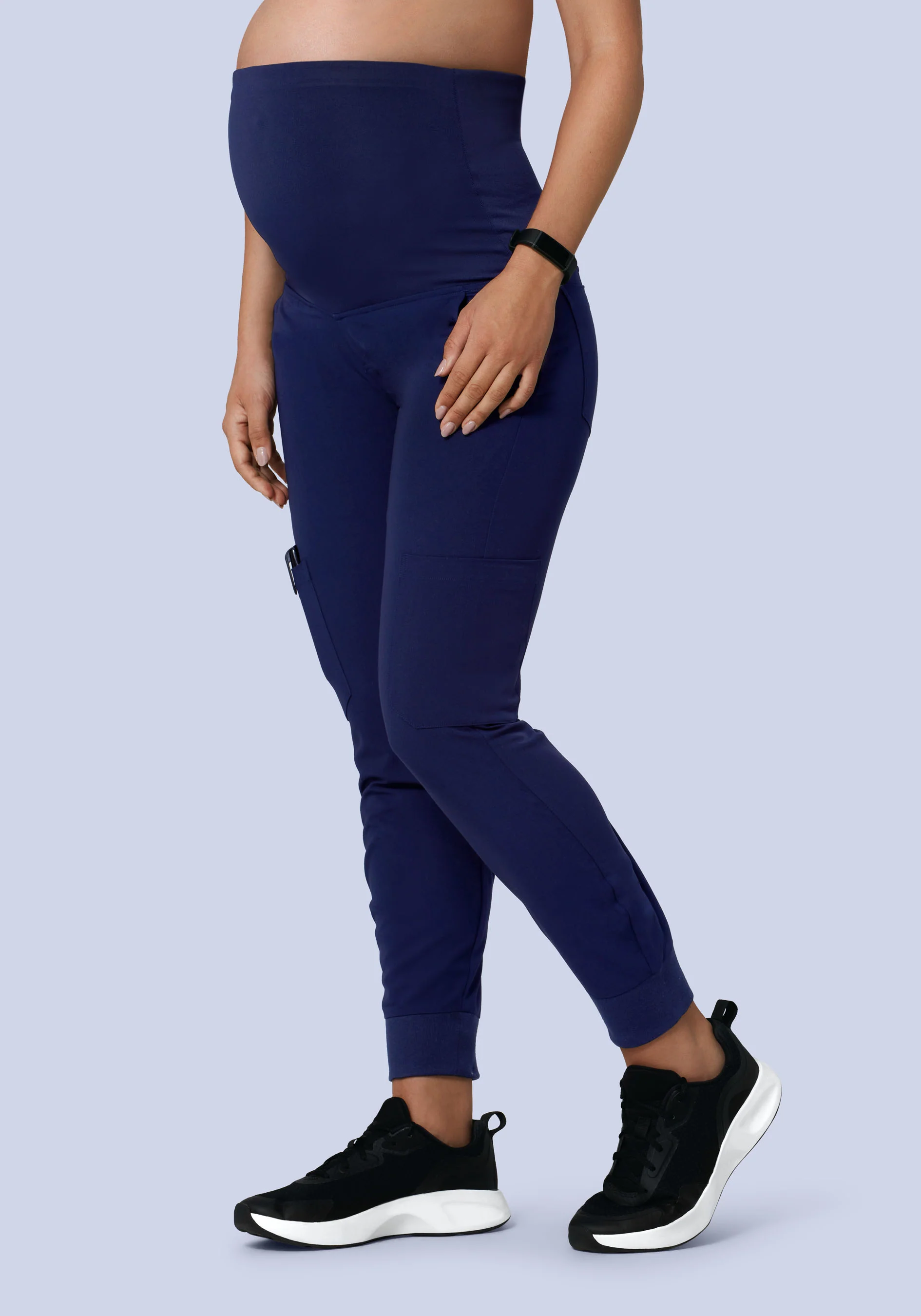Maternity Joggers Navy - Image 3