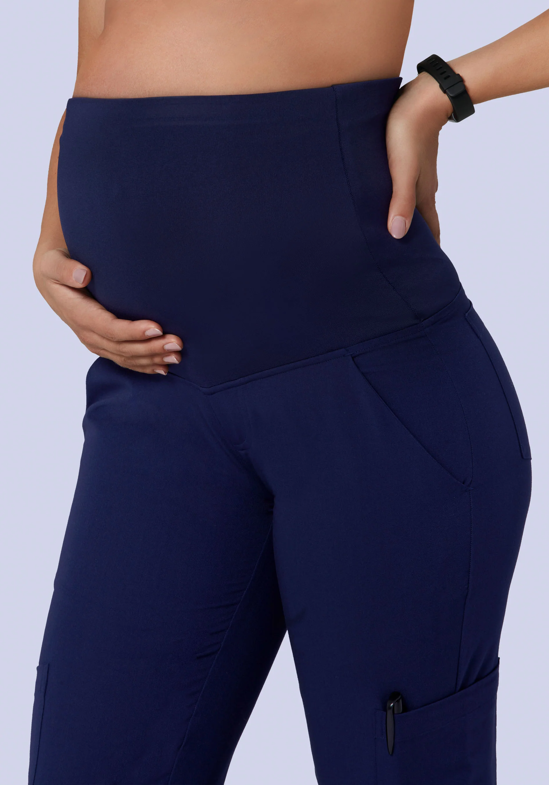 Maternity Joggers Navy - Image 4