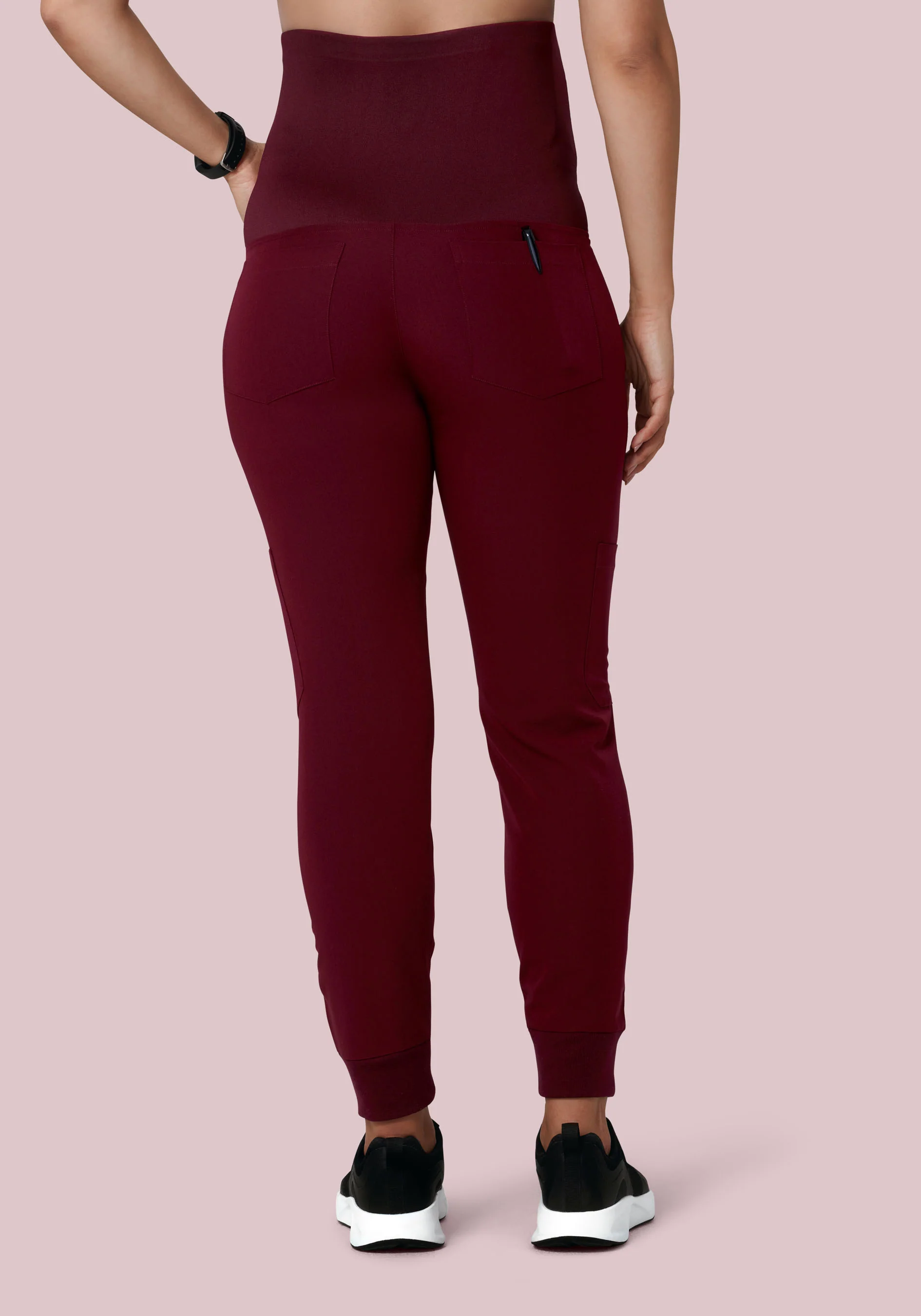 Maternity Joggers Wine - Image 3