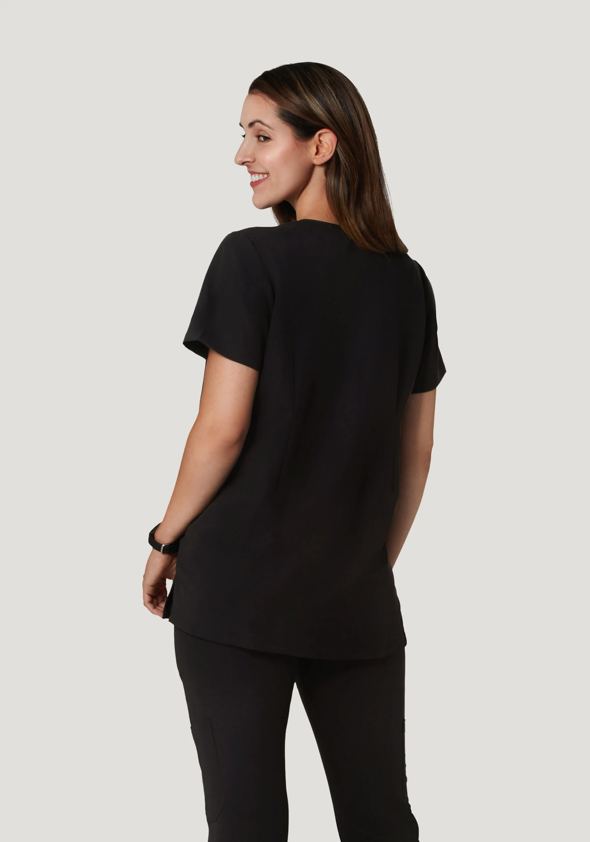 Maternity One Pocket Top Black - Image 3