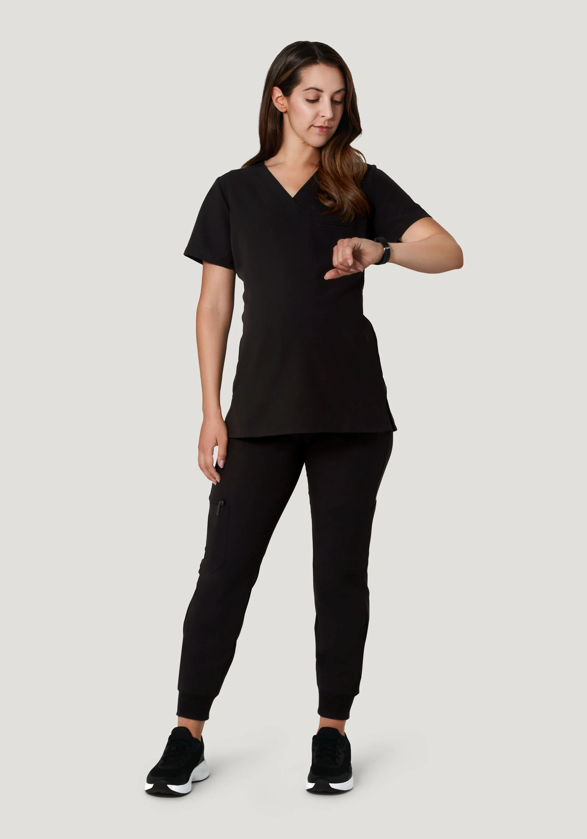 Maternity One Pocket Top Black - Image 4