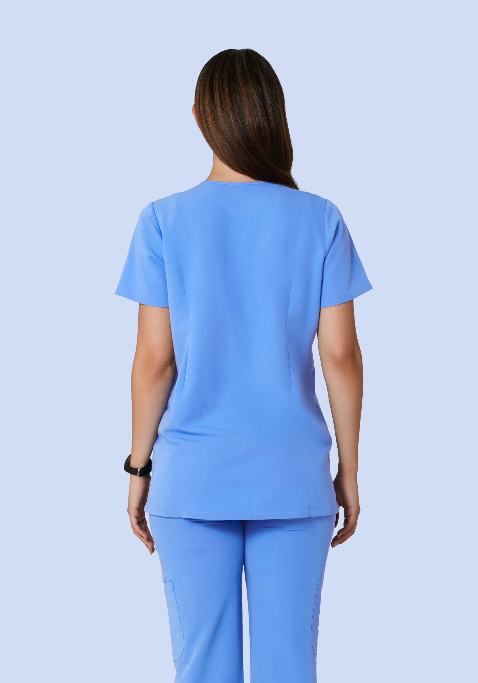 Maternity One Pocket Top Ceil Blue - Image 4