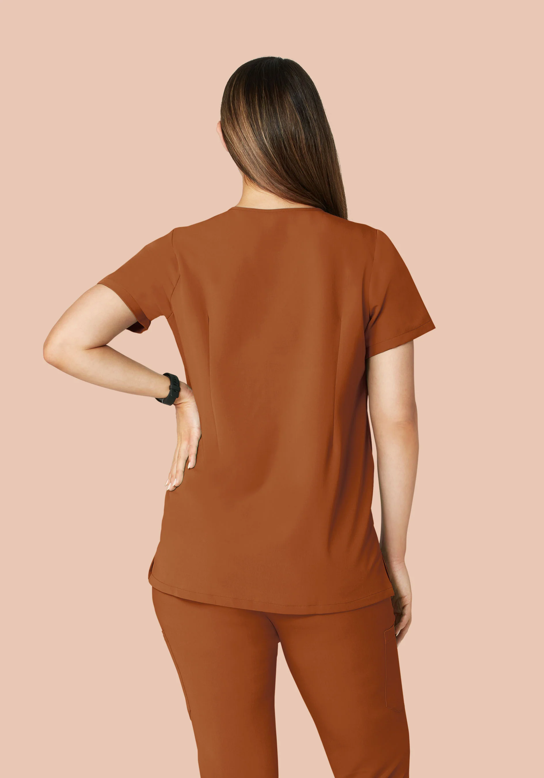 Maternity One Pocket Top Roasted Pecan - Image 3