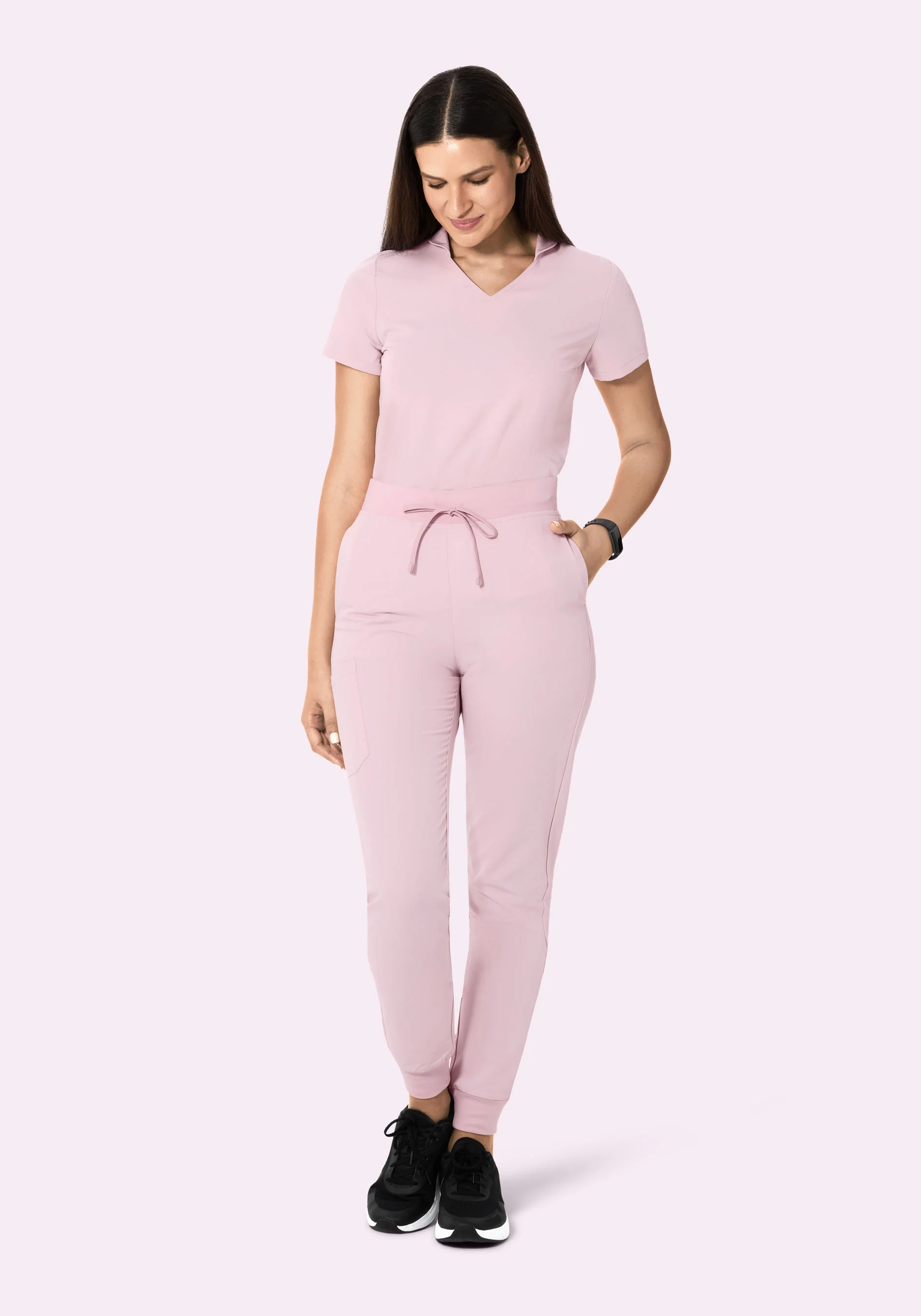 Multi Wear Collar Top Blush Blossom - Image 3