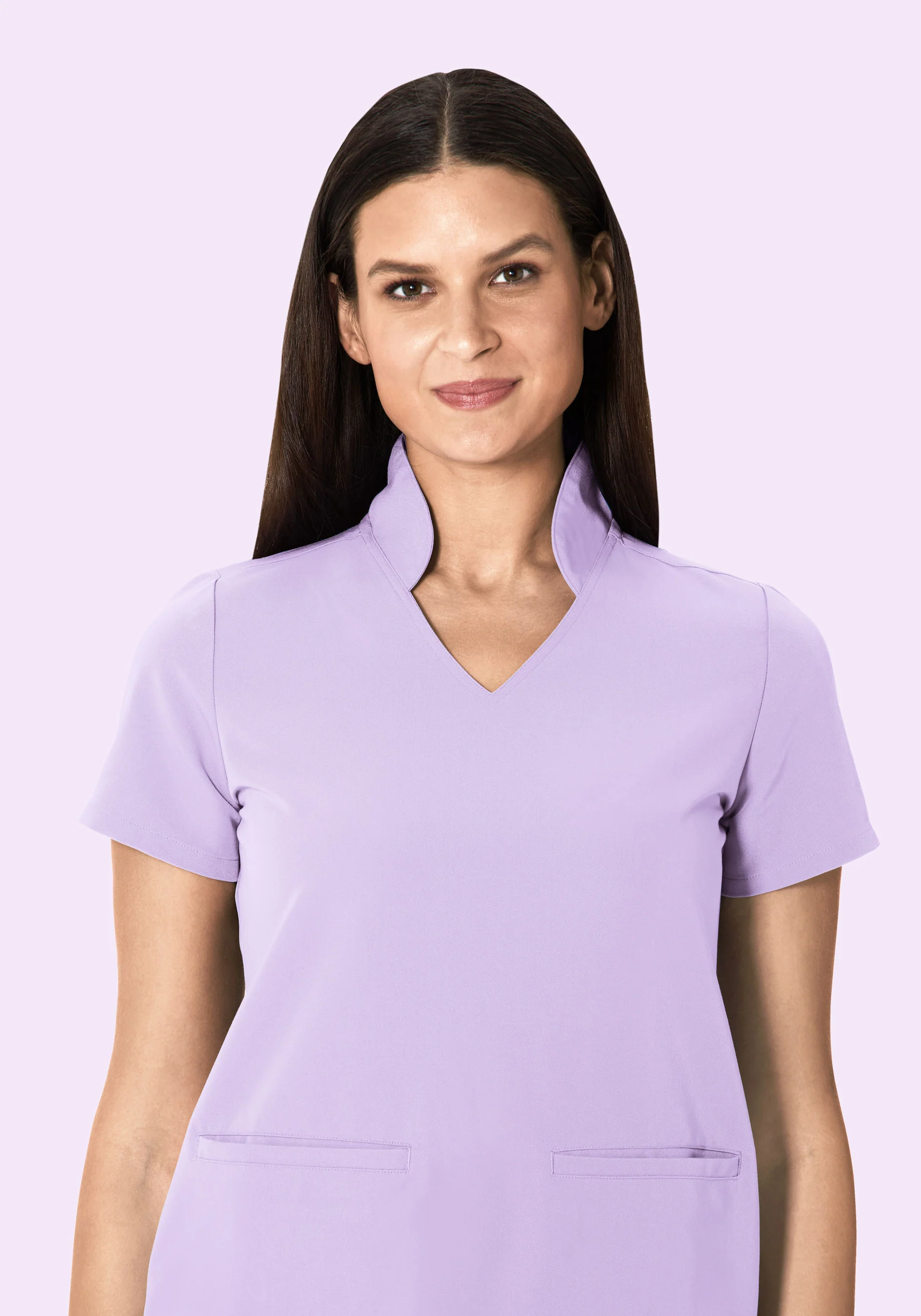Multi Wear Collar Top Cool Lavender - Image 4