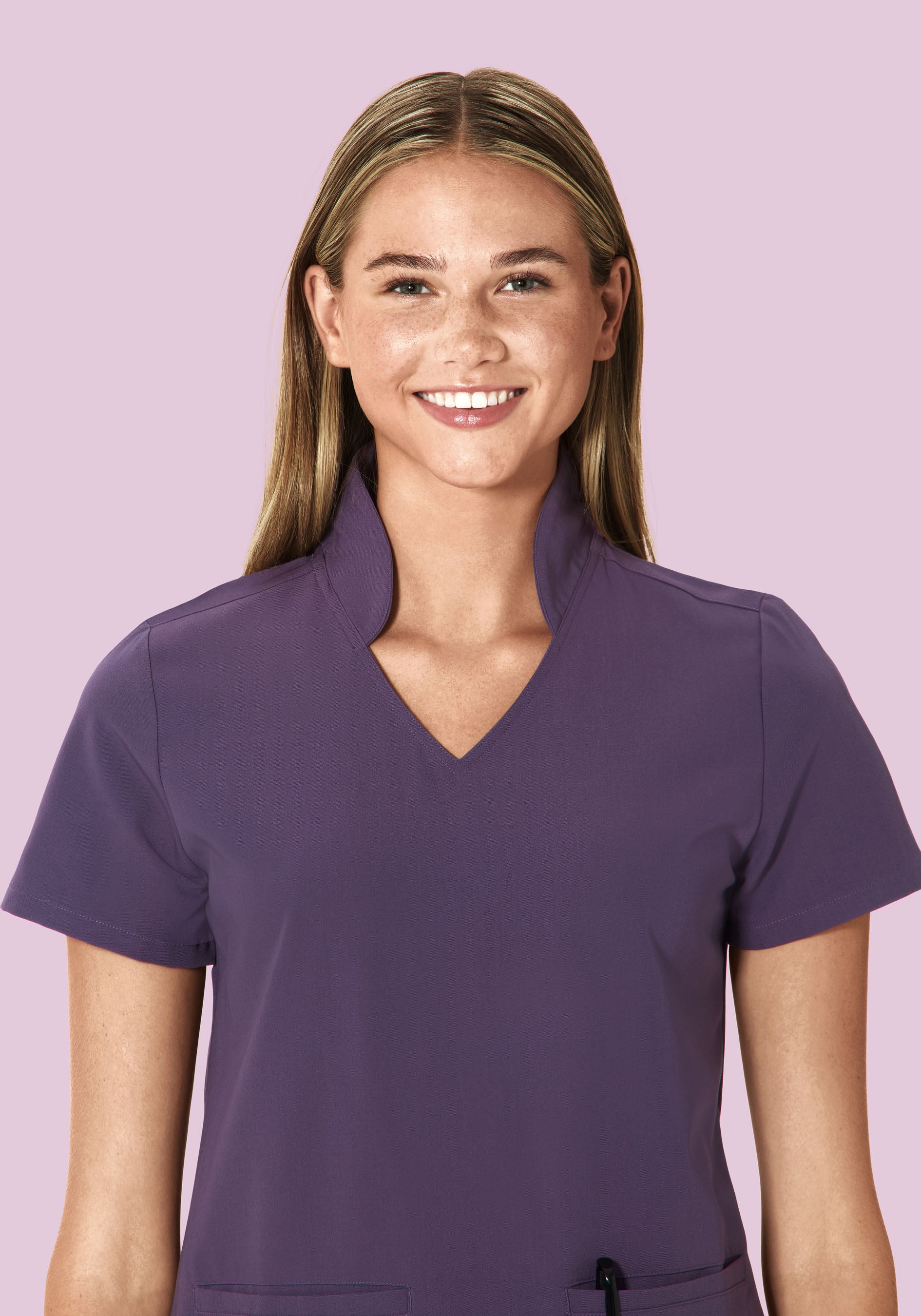 Multi Wear Collar Top Deep Dewberry - Image 4