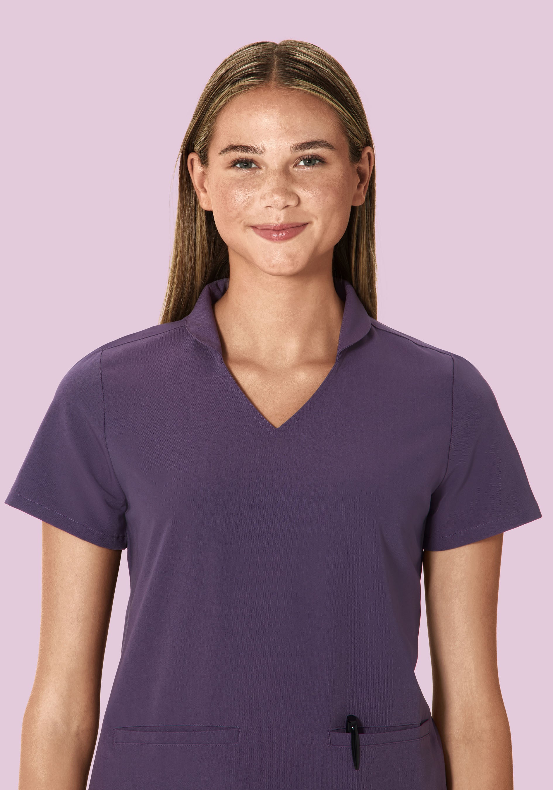 Multi Wear Collar Top Deep Dewberry - Image 5