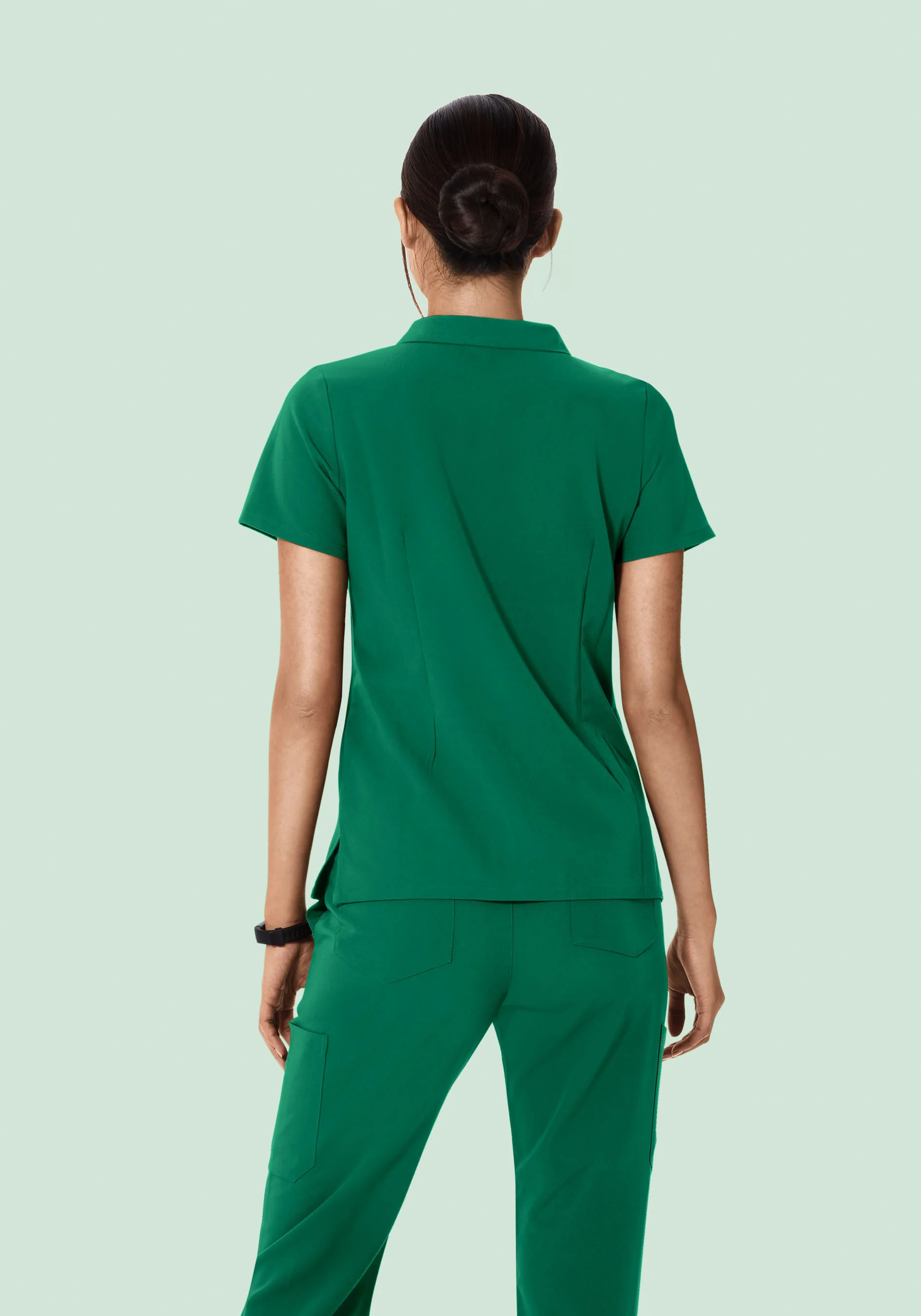 Multi Wear Collar Top Envy Green - Image 9