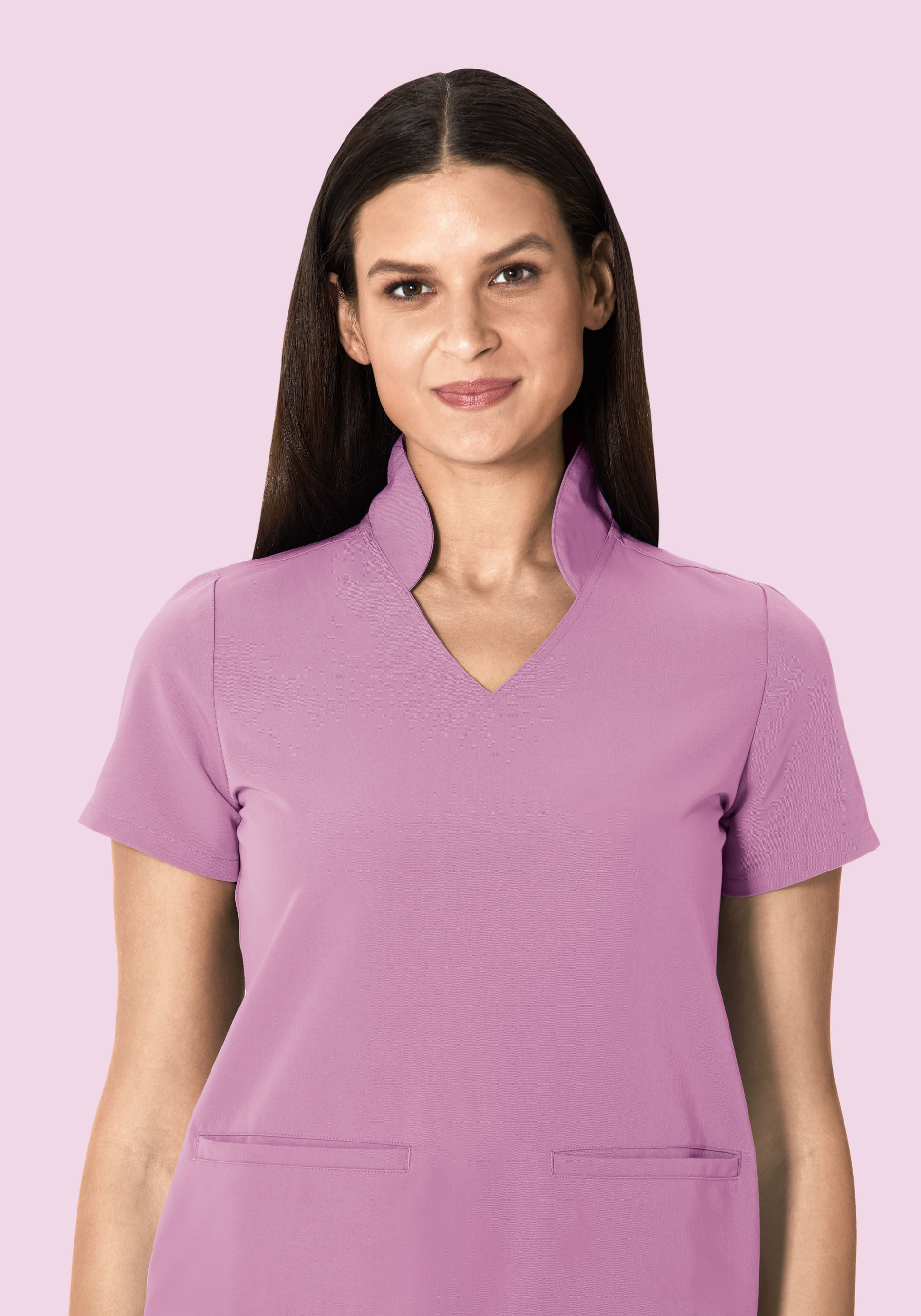 Multi Wear Collar Top Lilac - Image 4