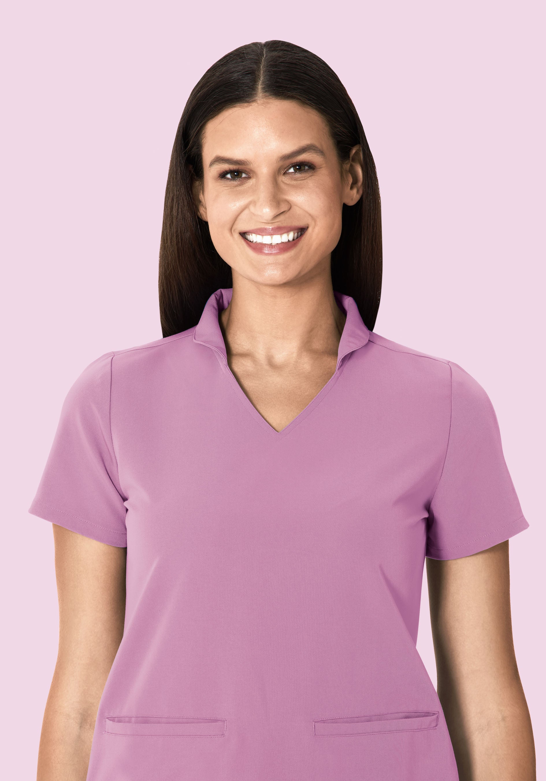 Multi Wear Collar Top Lilac - Image 5