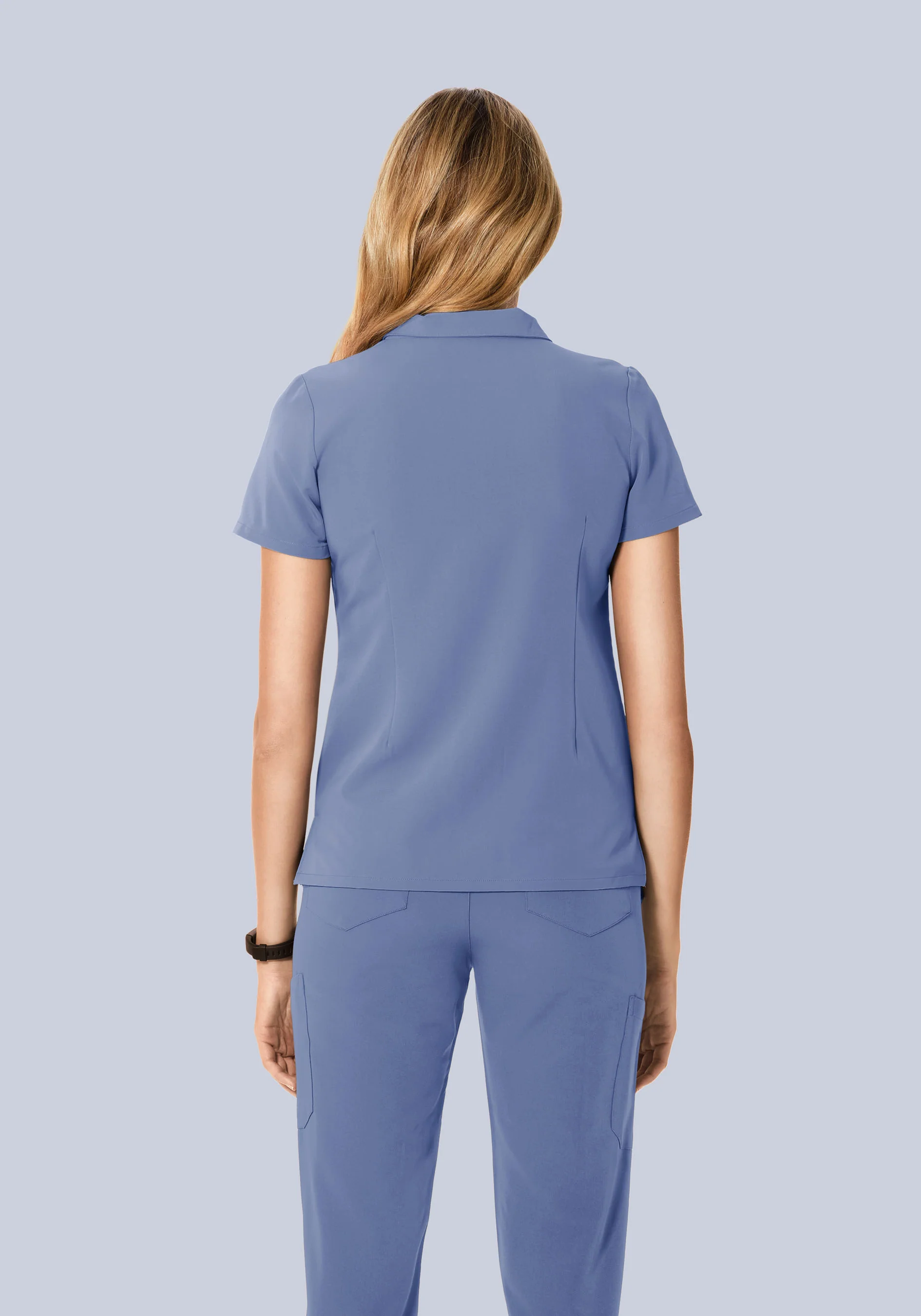 Multi Wear Collar Top Periwinkle - Image 5