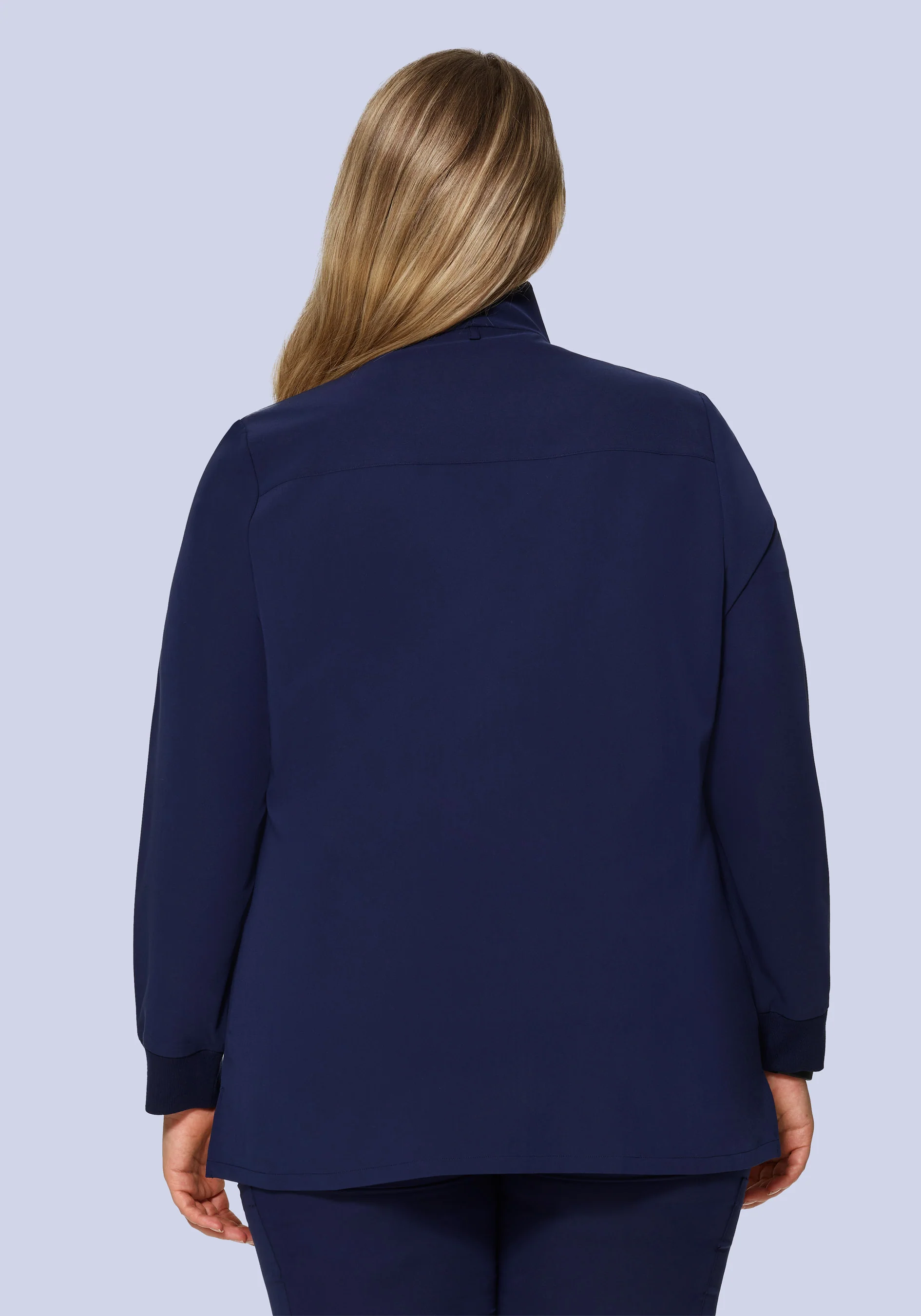 Women's Modern Scrub Jacket Navy - Image 4