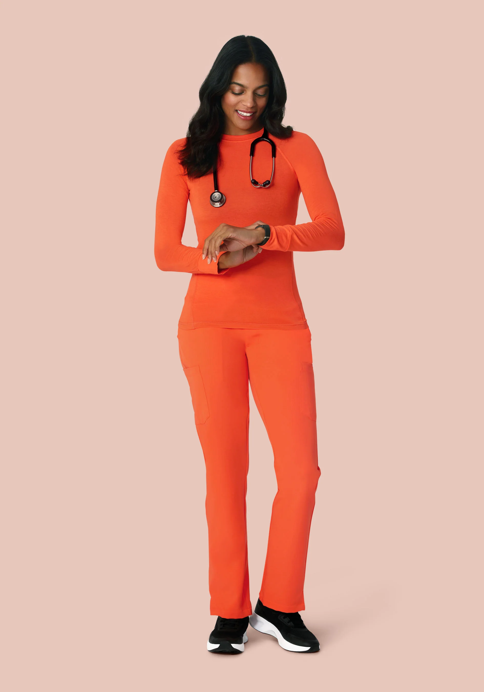 Women's Underscrubs Neon Orange - Image 4